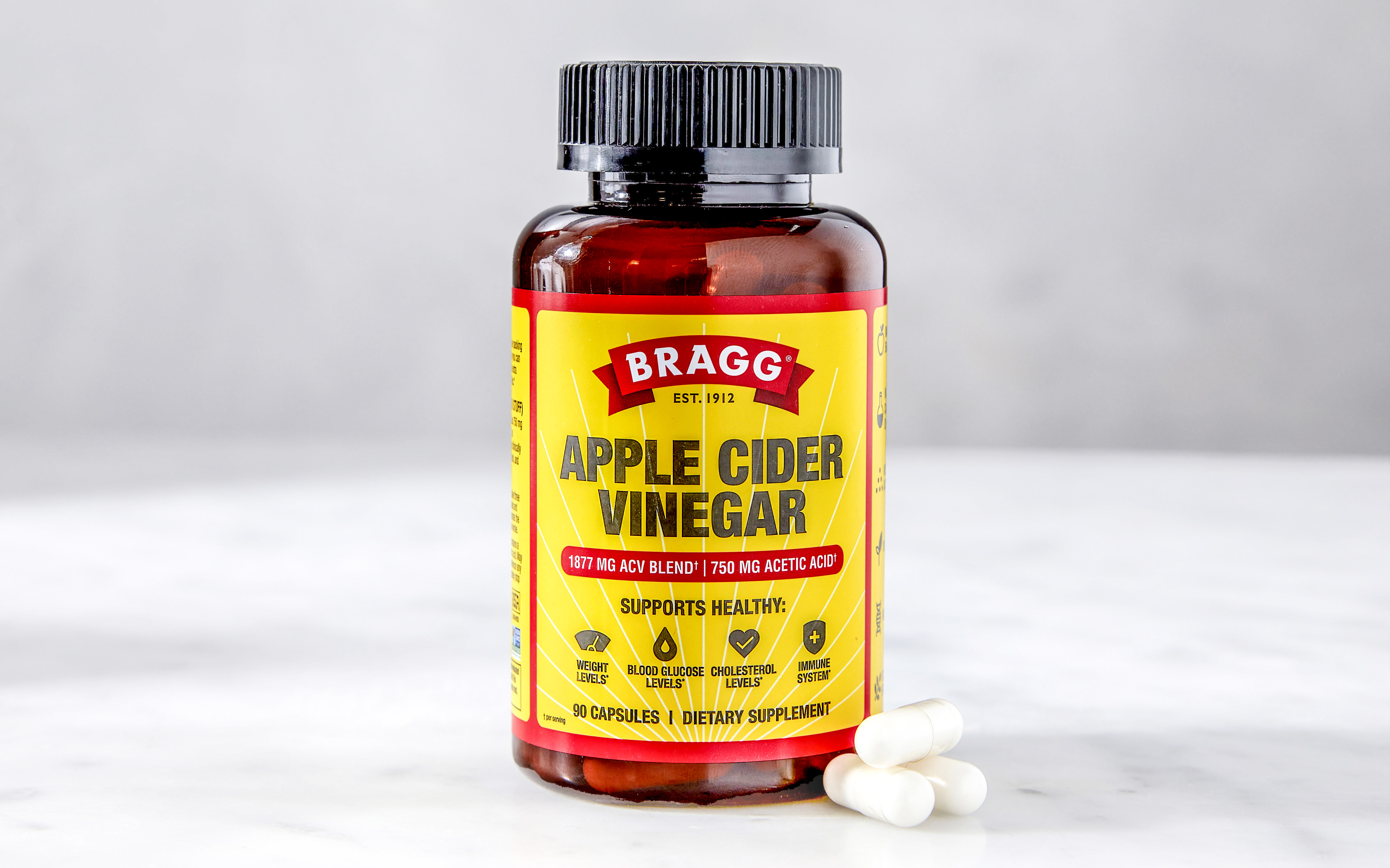 Apple Cider Vinegar Supplement 90 count Bragg Living Foods Good Eggs