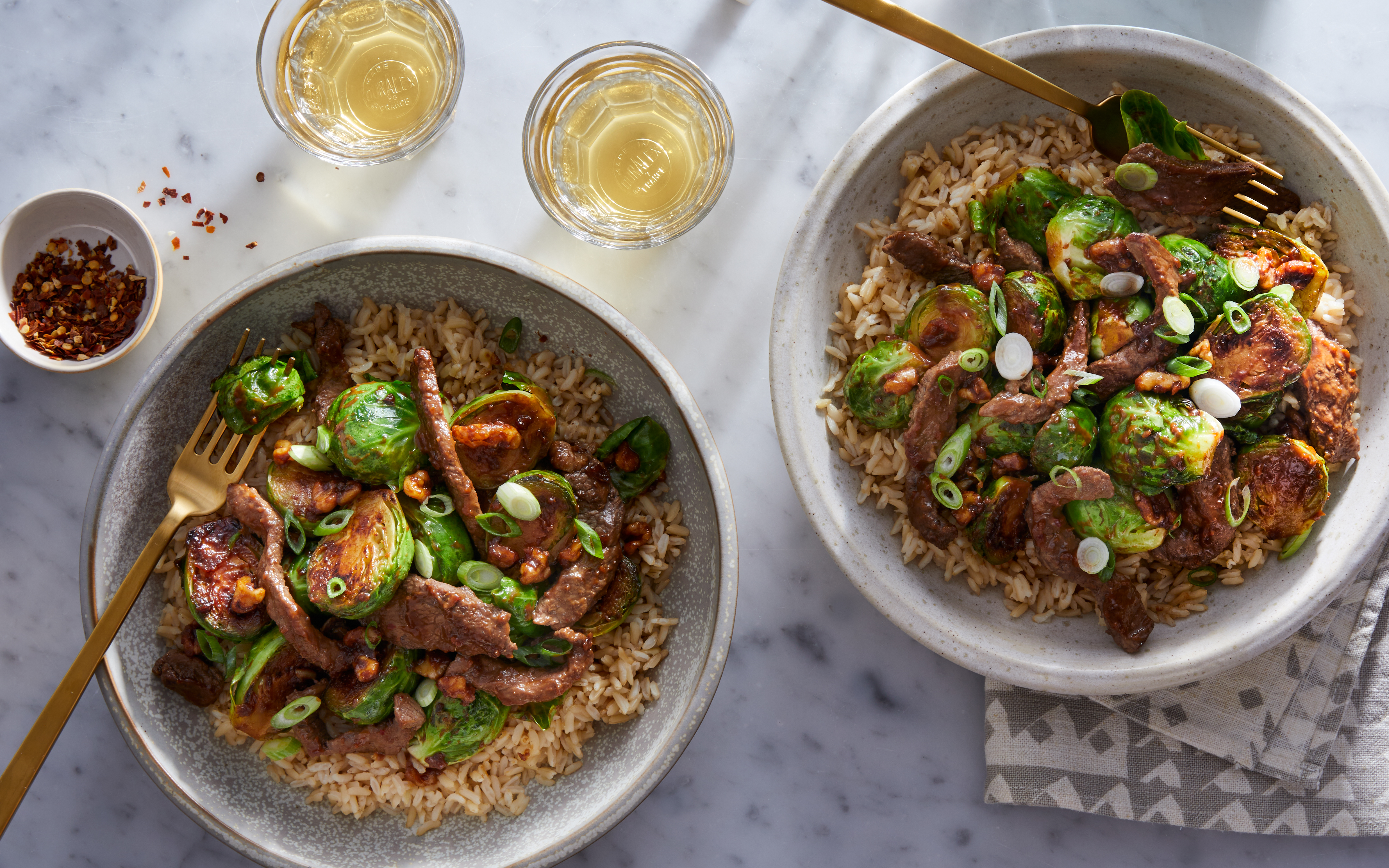 Beef StirFry with Brussels Sprouts & Black Bean Sauce Kit 3 servings