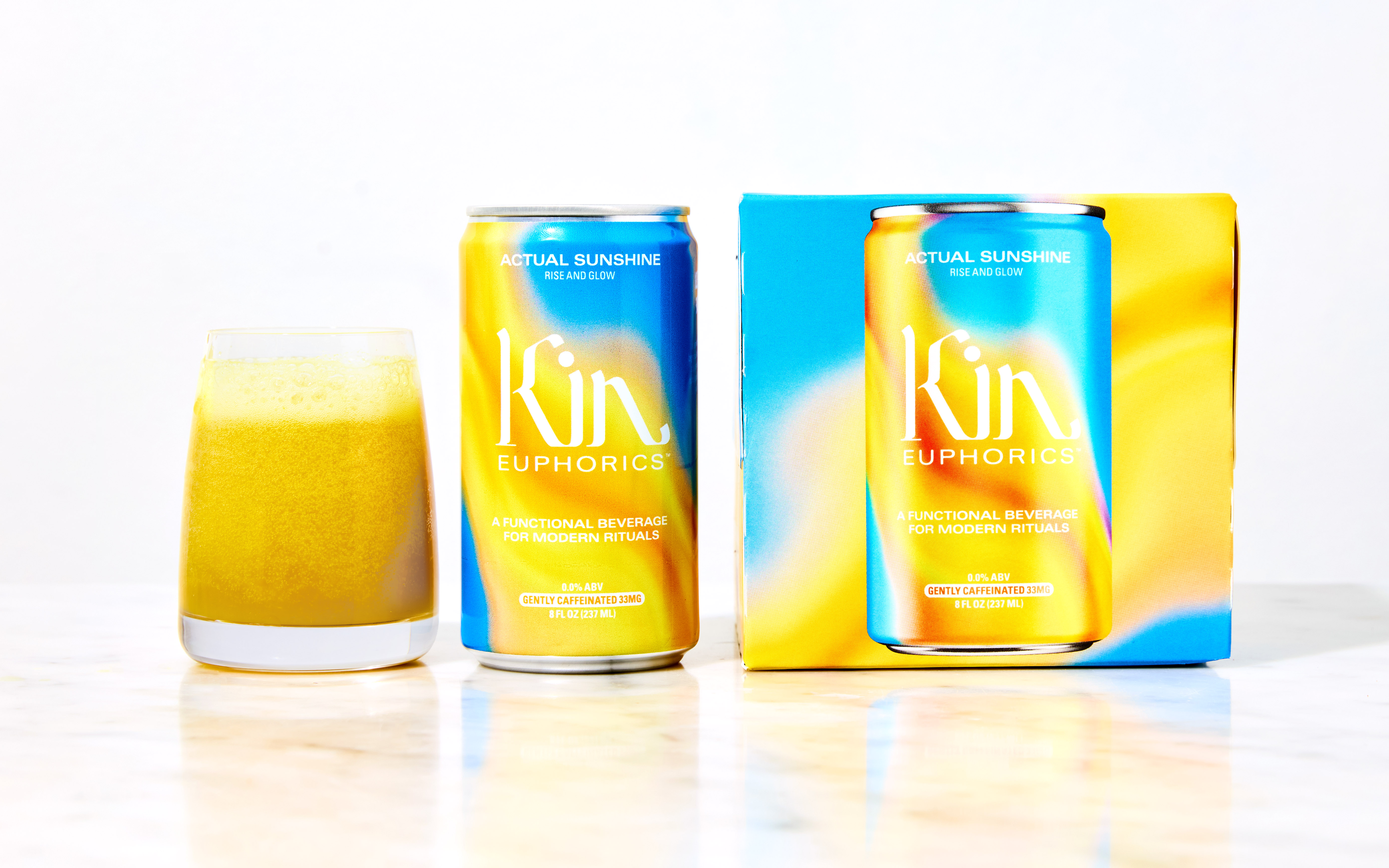 Actual Sunshine Functional Beverage | 4 count | Kin Euphorics | Good Eggs