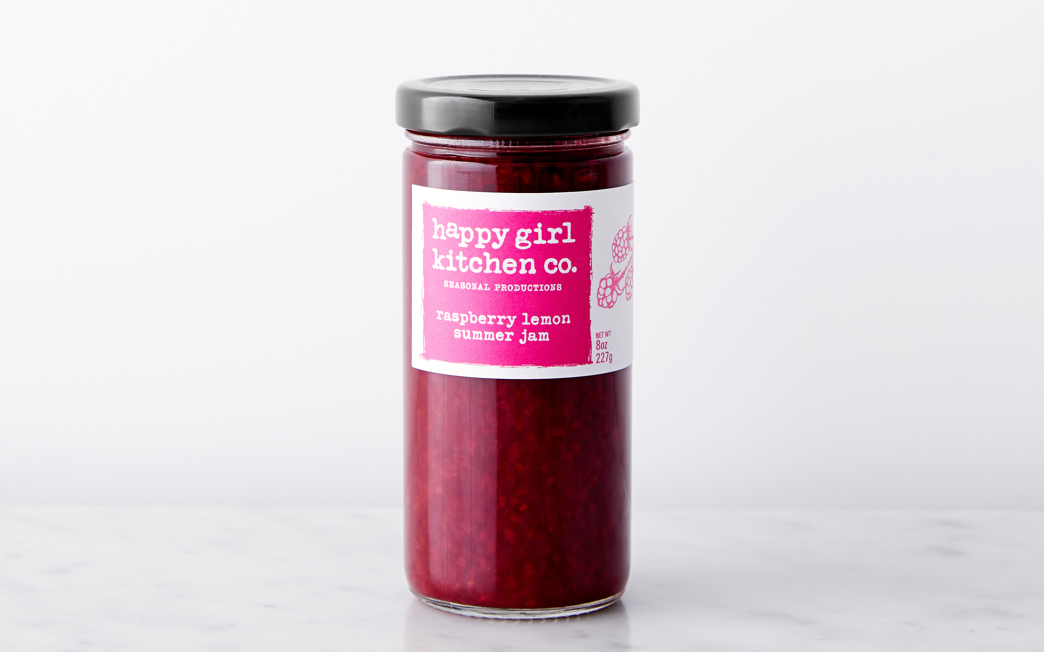 Raspberry Lemon Jam | 8 oz | Happy Girl Kitchen | Good Eggs