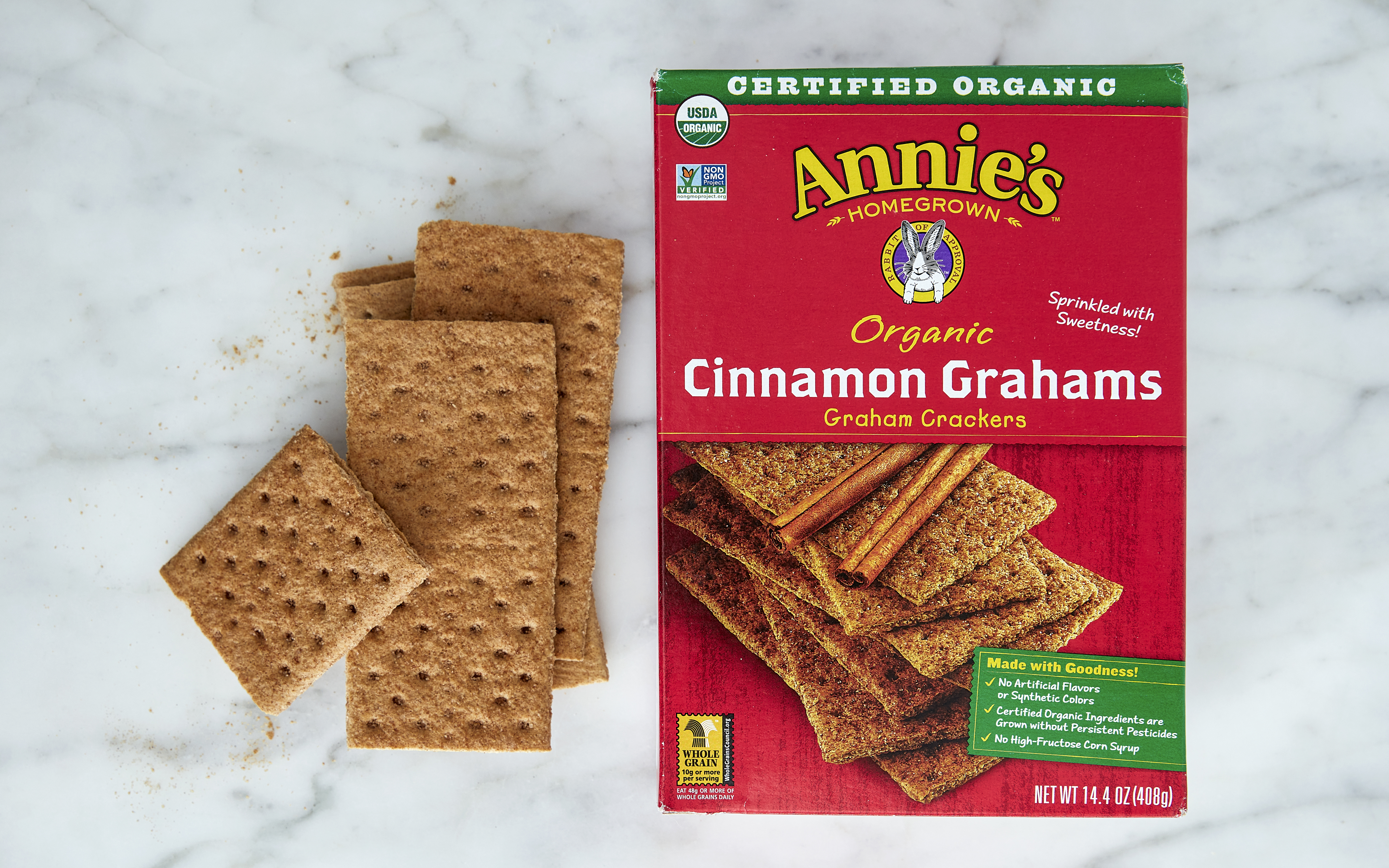 Organic Cinnamon Graham Crackers 14.4 oz Annie's Homegrown Good Eggs