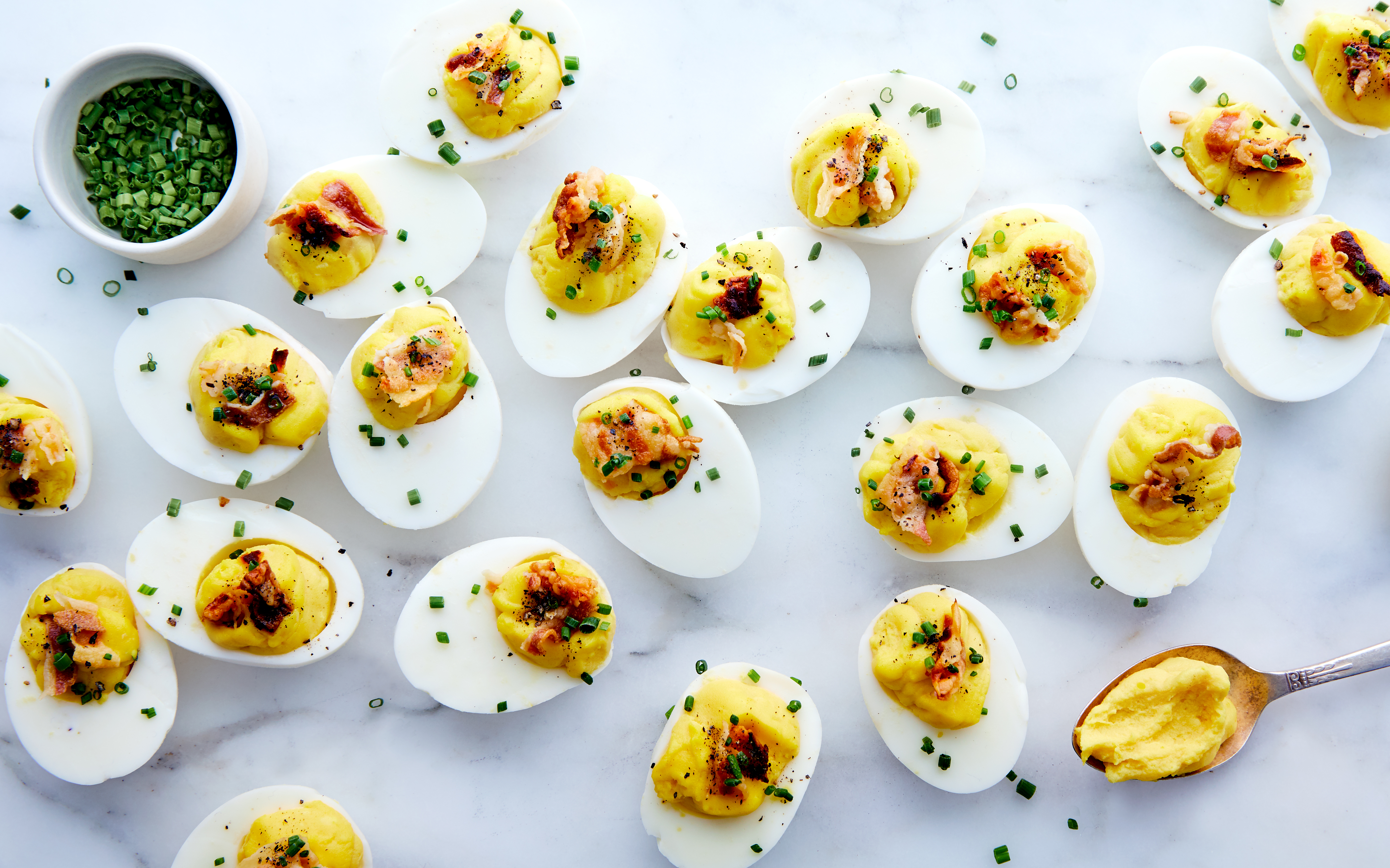 Deviled Eggs with Pancetta & Chives Kit 8 servings Good Eggs Meal