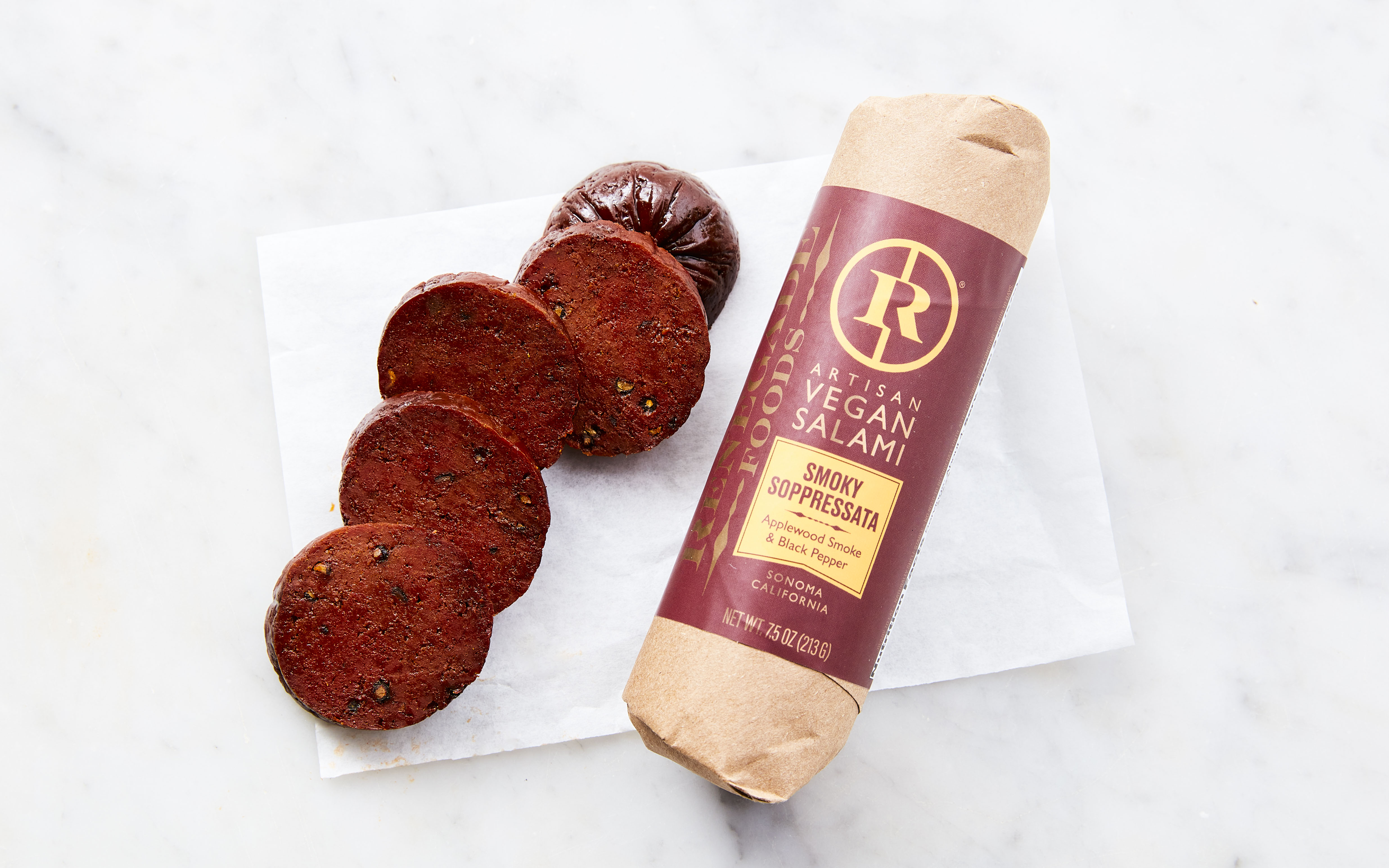 Vegan Smoky Salami Soppressata 7.5 oz Renegade Foods Good Eggs