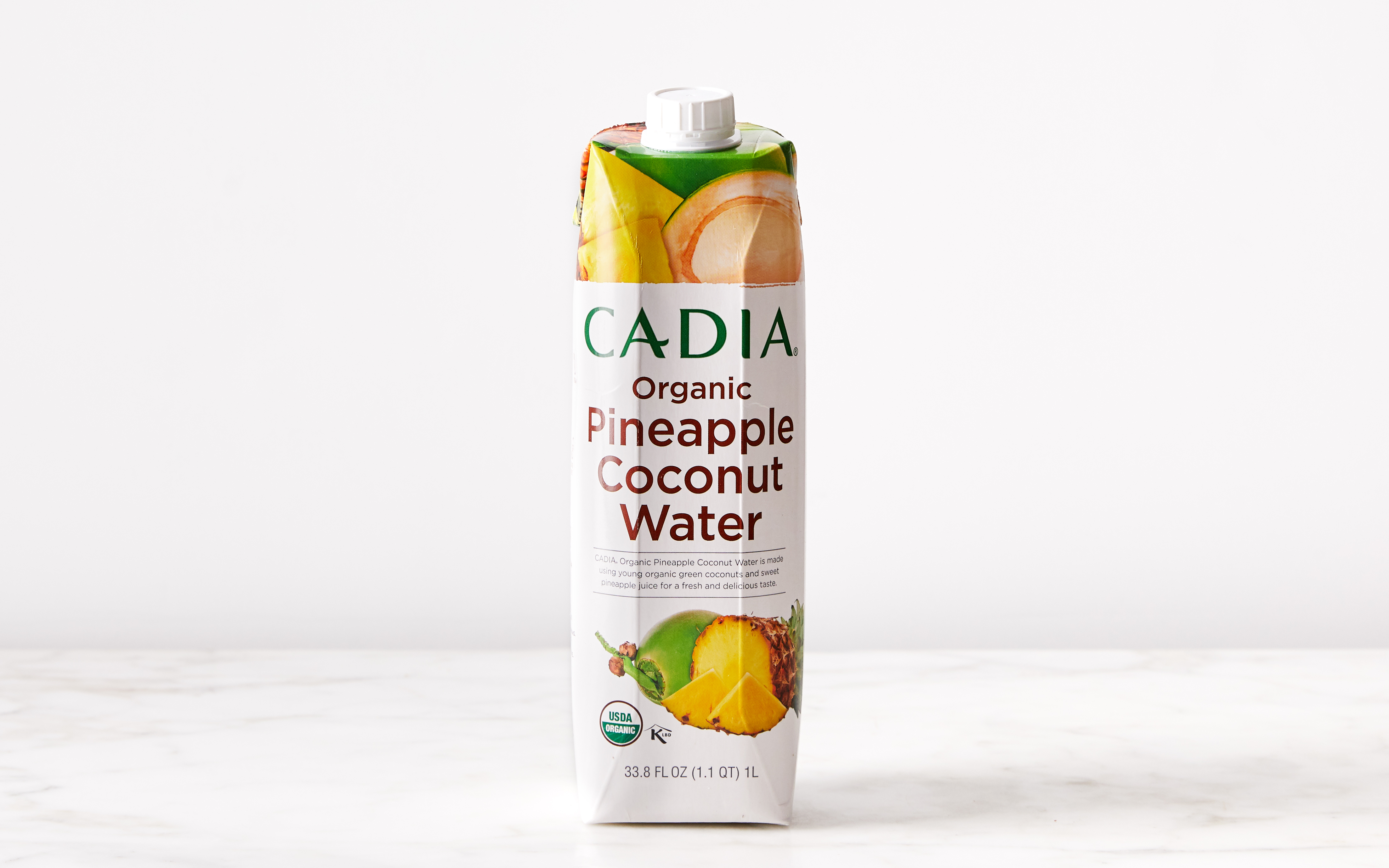 Organic Pineapple Coconut Water 1 liter Cadia Good Eggs