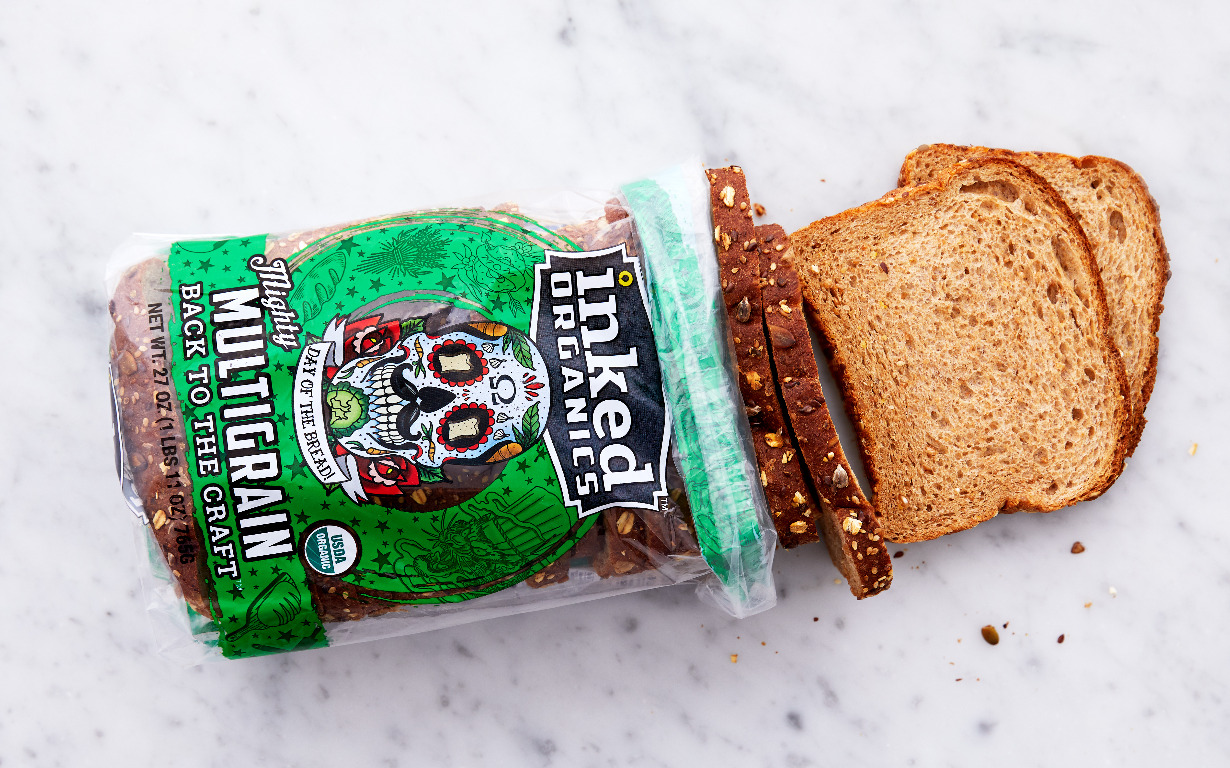 Organic Multigrain Bread 27 oz Inked Organics Good Eggs