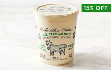 A2 Organic Plain Whole Milk Yogurt
