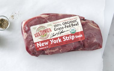 Organic Grass-Fed Beef New York Strip Steak