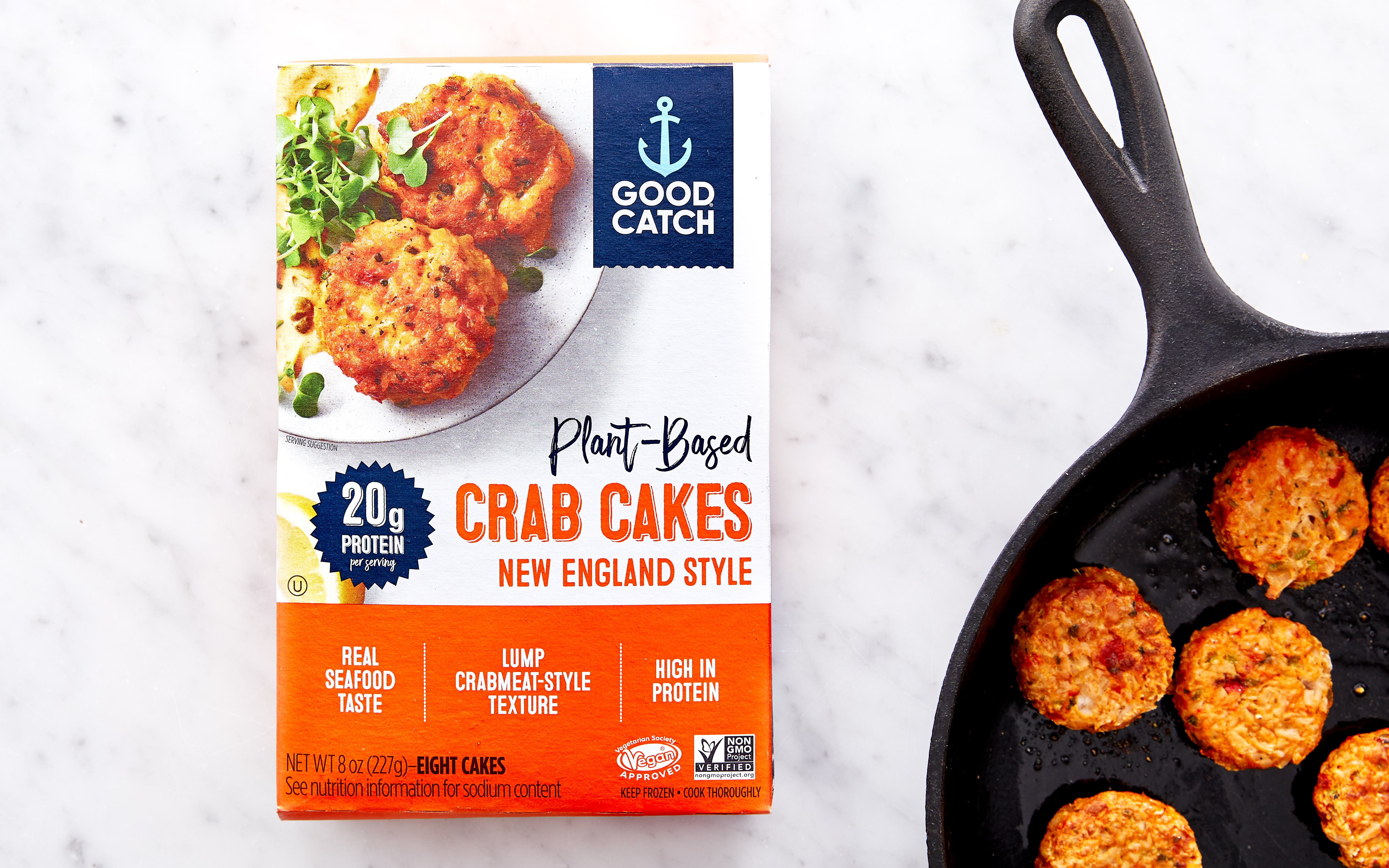 PlantBased New England Style Crab Cakes 8 oz Good Catch Good Eggs