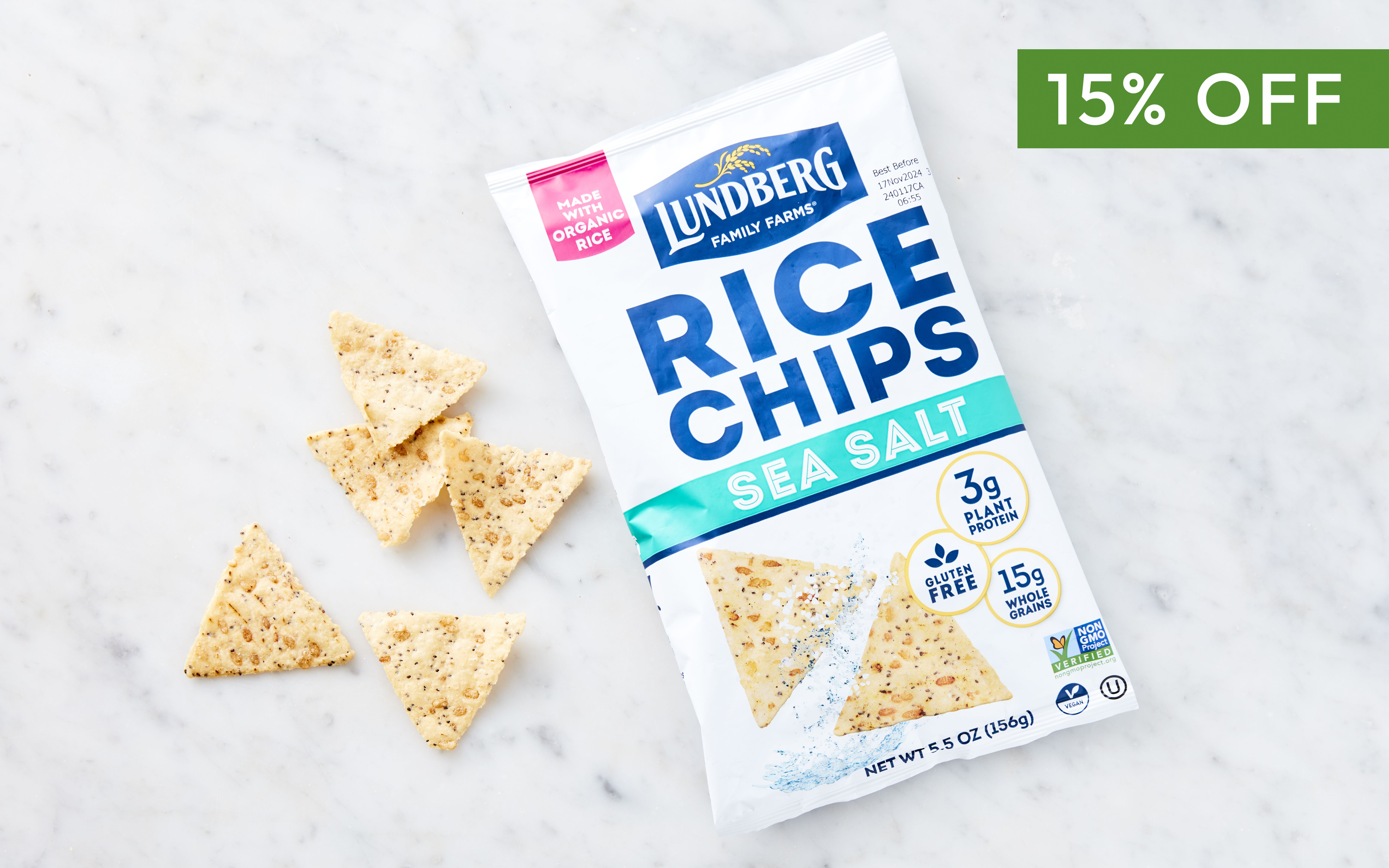 Sea Salt Rice Chips 6 oz Lundberg Family Farm Good Eggs