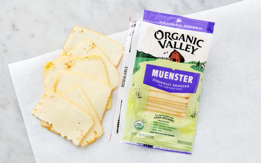 Organic Sliced Muenster Cheese, 6 oz, Organic Valley