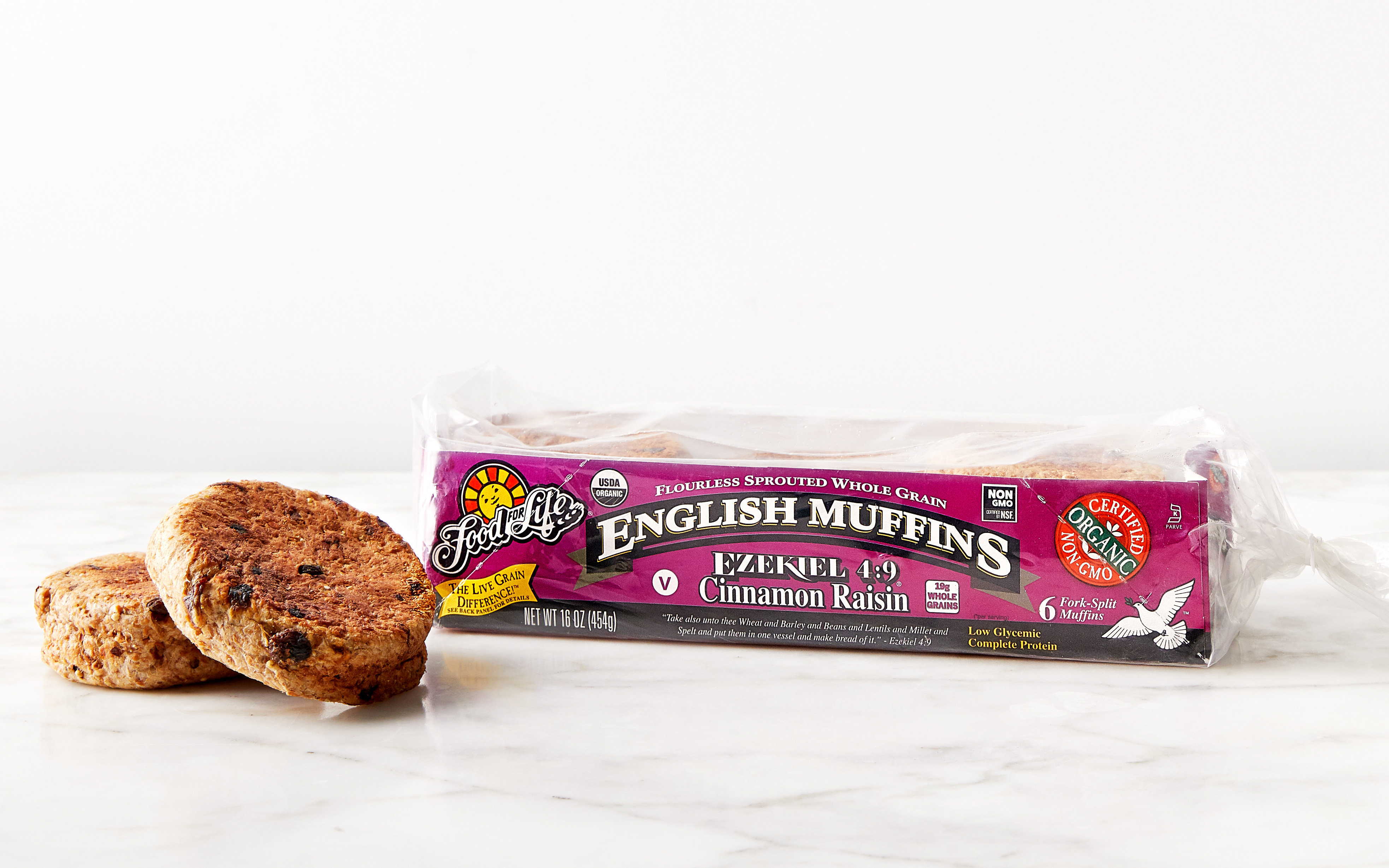 Ezekiel 49 Cinnamon Raisin Sprouted English Muffins 16 oz Ezekiel