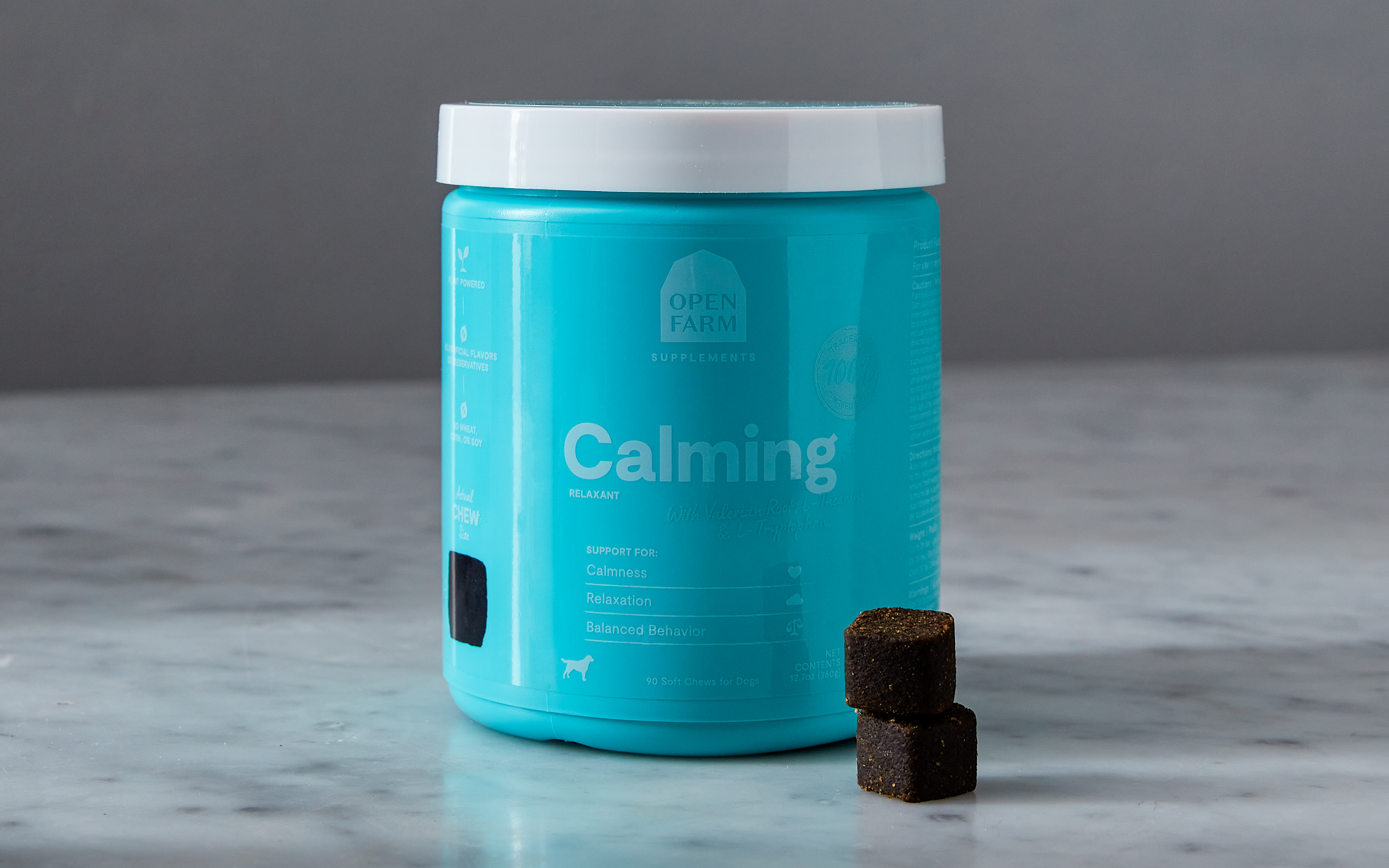 Calming Supplement Chews for Dogs 90 count Open Farm Good Eggs