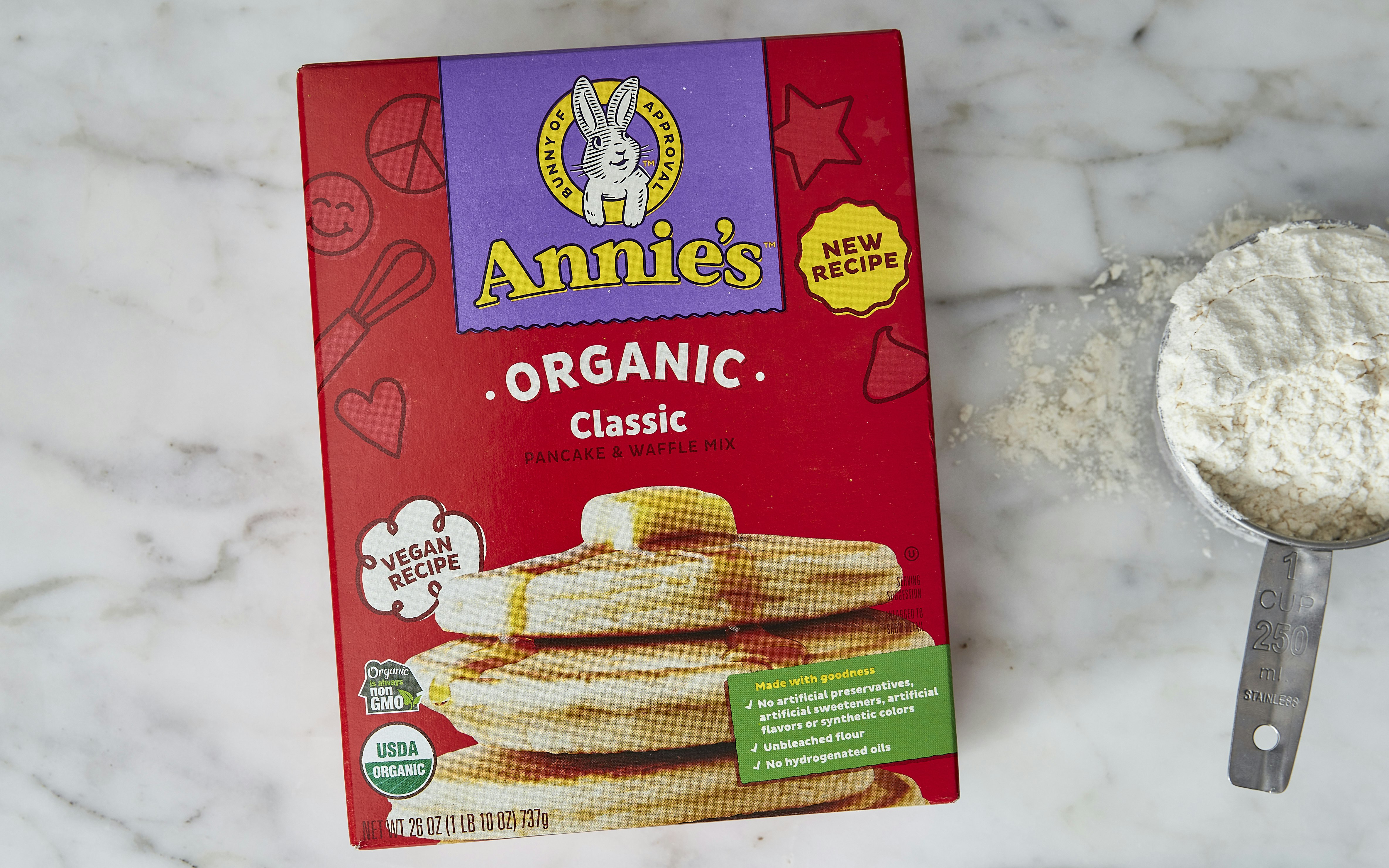 94％以上節約 アニーのオーガニックパンケーキとワッフルミックス 26オンスボックス Annie's Homegrown Organic  Pancake and Waffle Mix, 26 oz Box