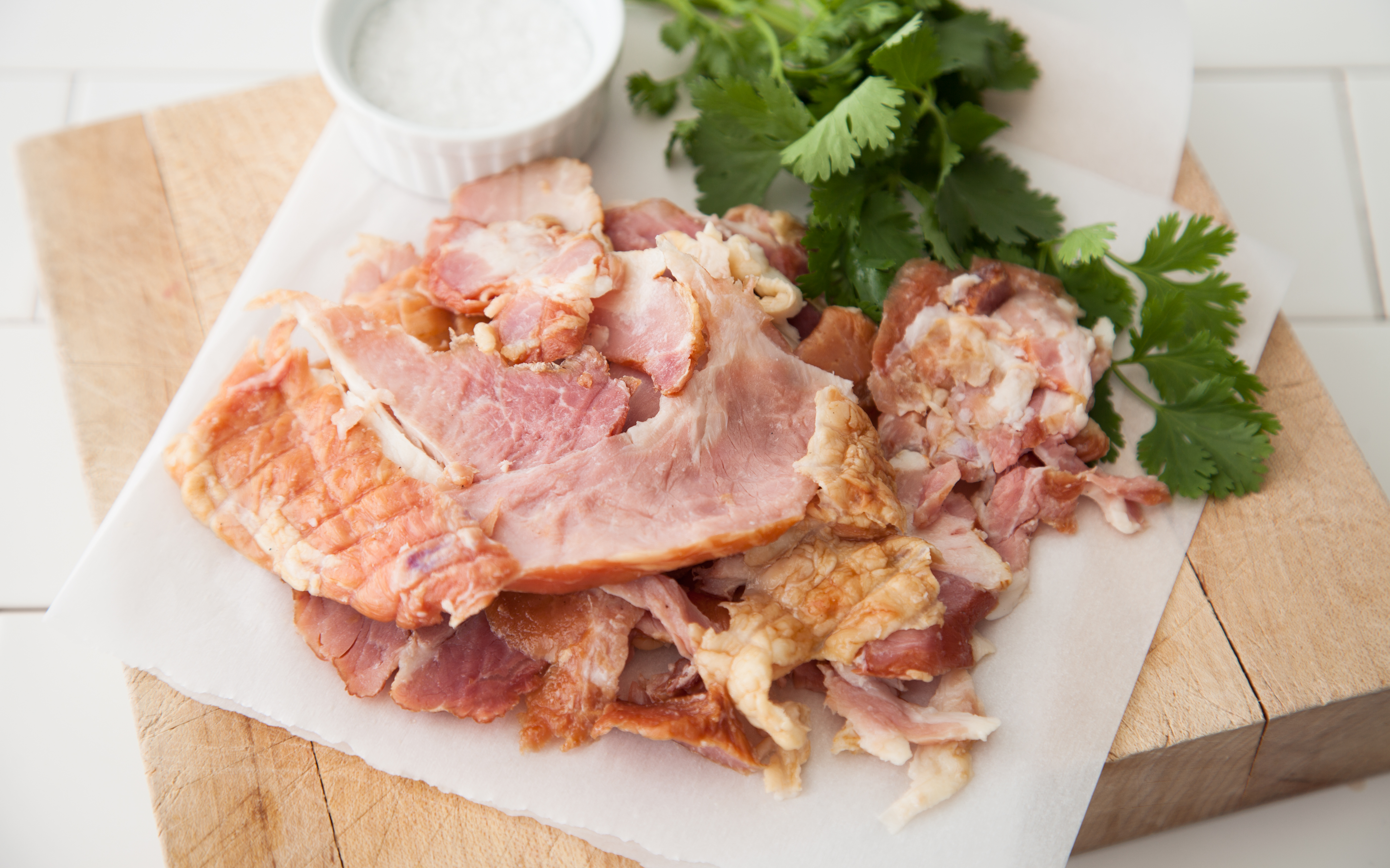 Pastured Smoked Pork Ham Ends (Frozen) 0.75 lb Simas Farms Good Eggs