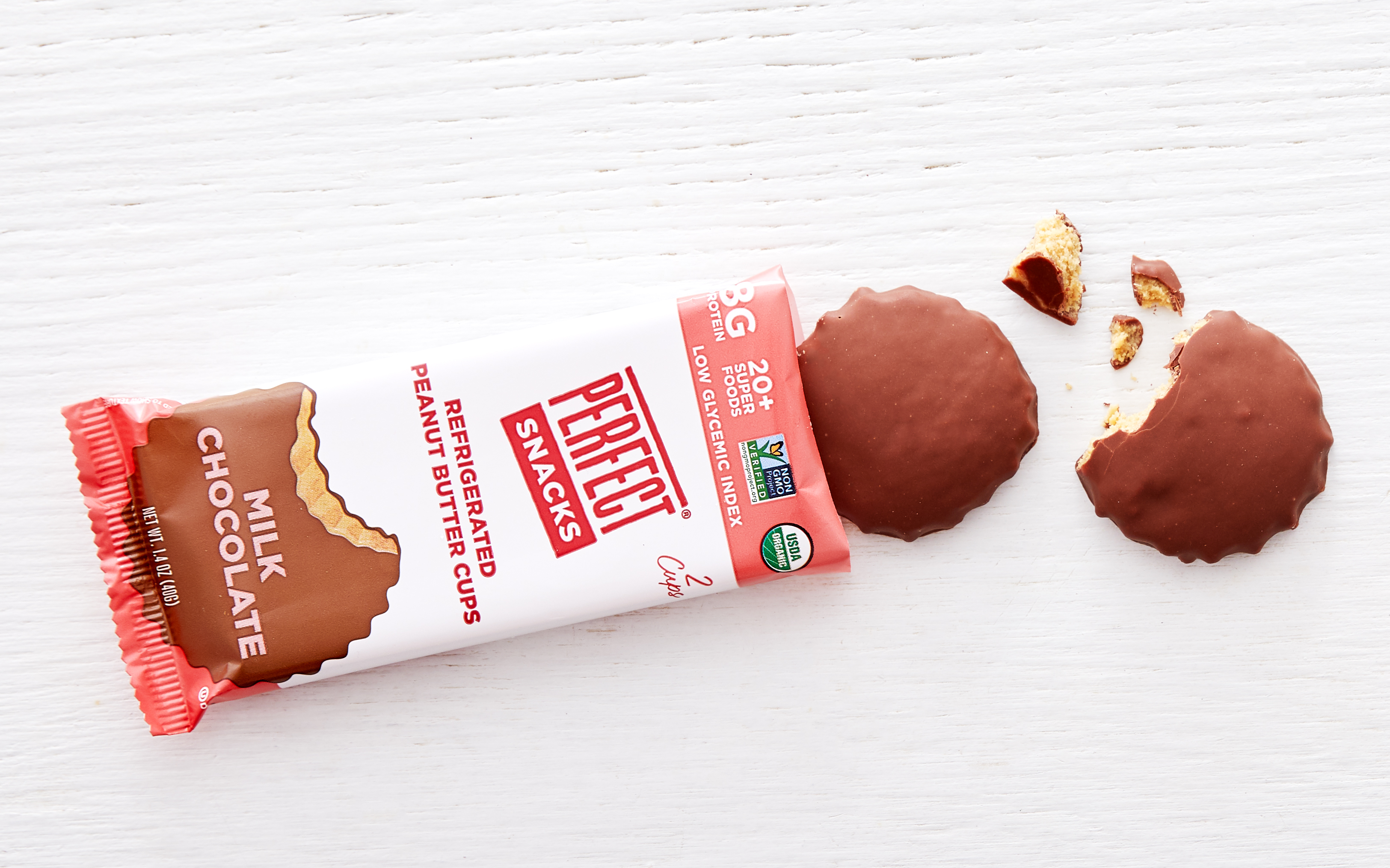 Milk Chocolate Peanut Butter Cups 1.4 oz Perfect Bar Good Eggs