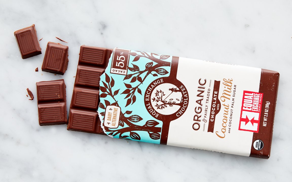 Organic 66% Coconut Milk Chocolate Bars - 12 x 1.8oz main image 1