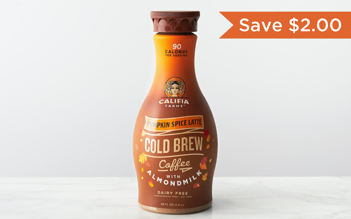Pumpkin Spice Almond Milk Latte Califia Farms SF Bay Good Eggs