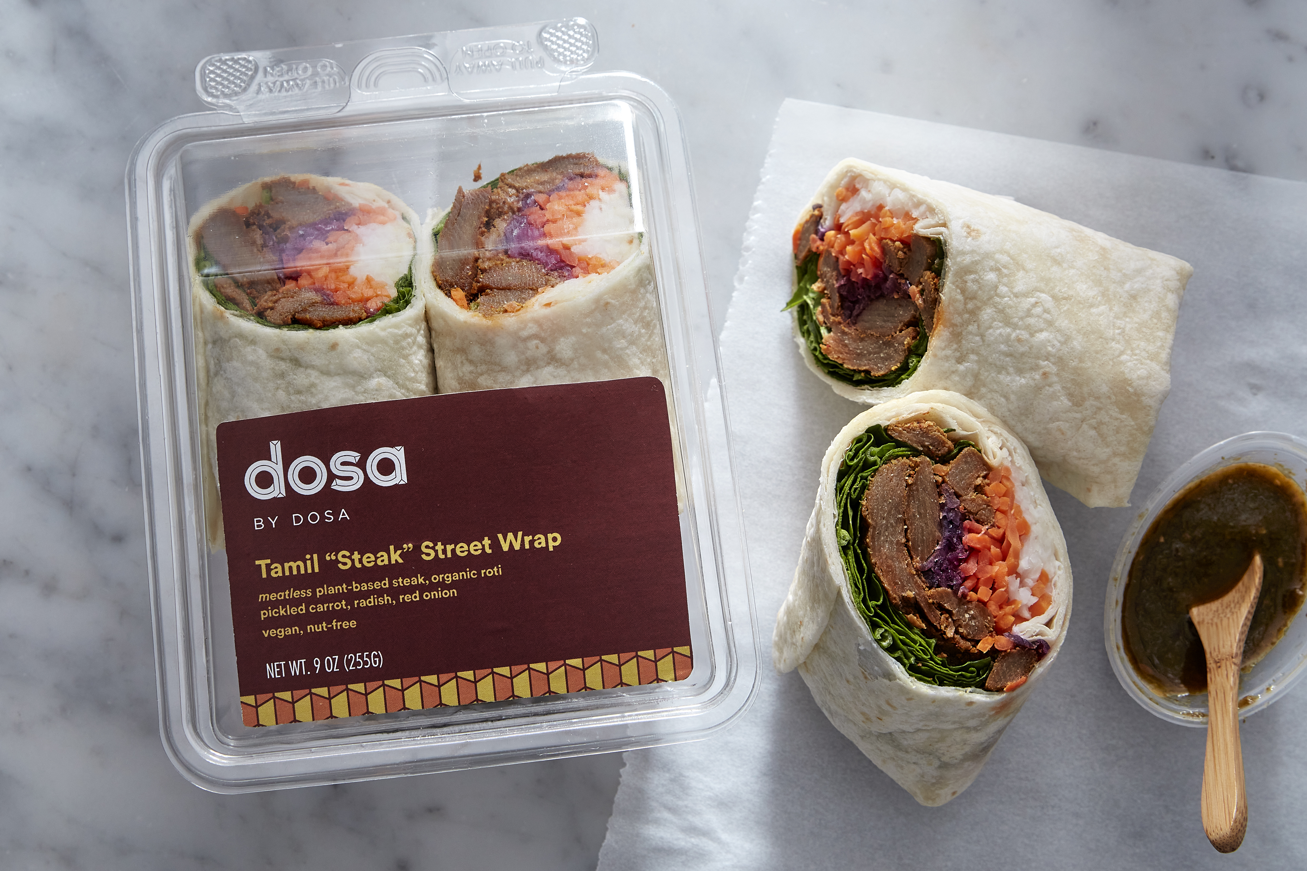 Tamil "Steak" Street Wrap 9 oz DOSA Good Eggs