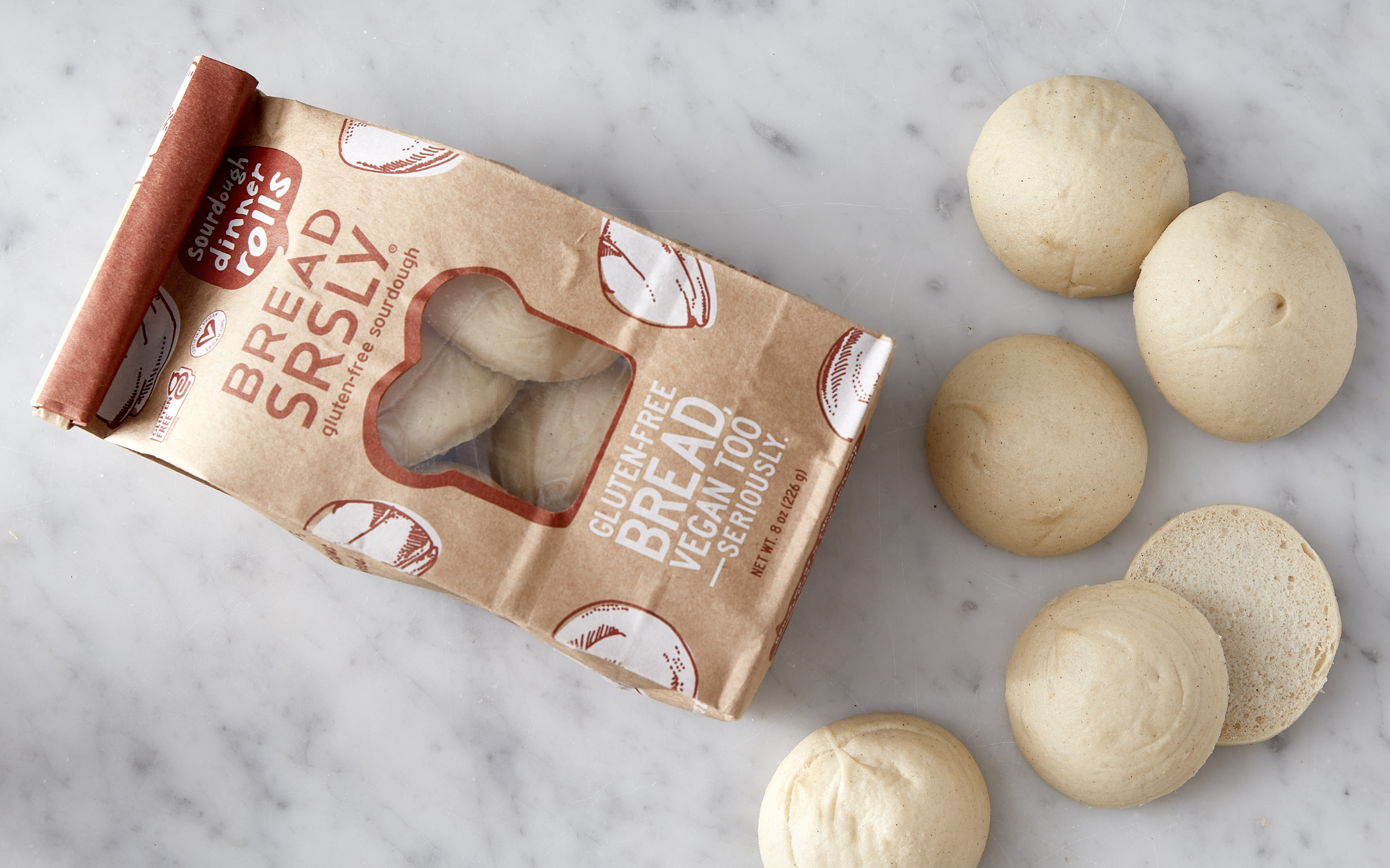 GlutenFree Sourdough Dinner Rolls 8 count Bread SRSLY Good Eggs