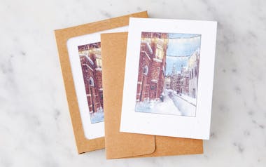 Snowy Night Greeting Cards