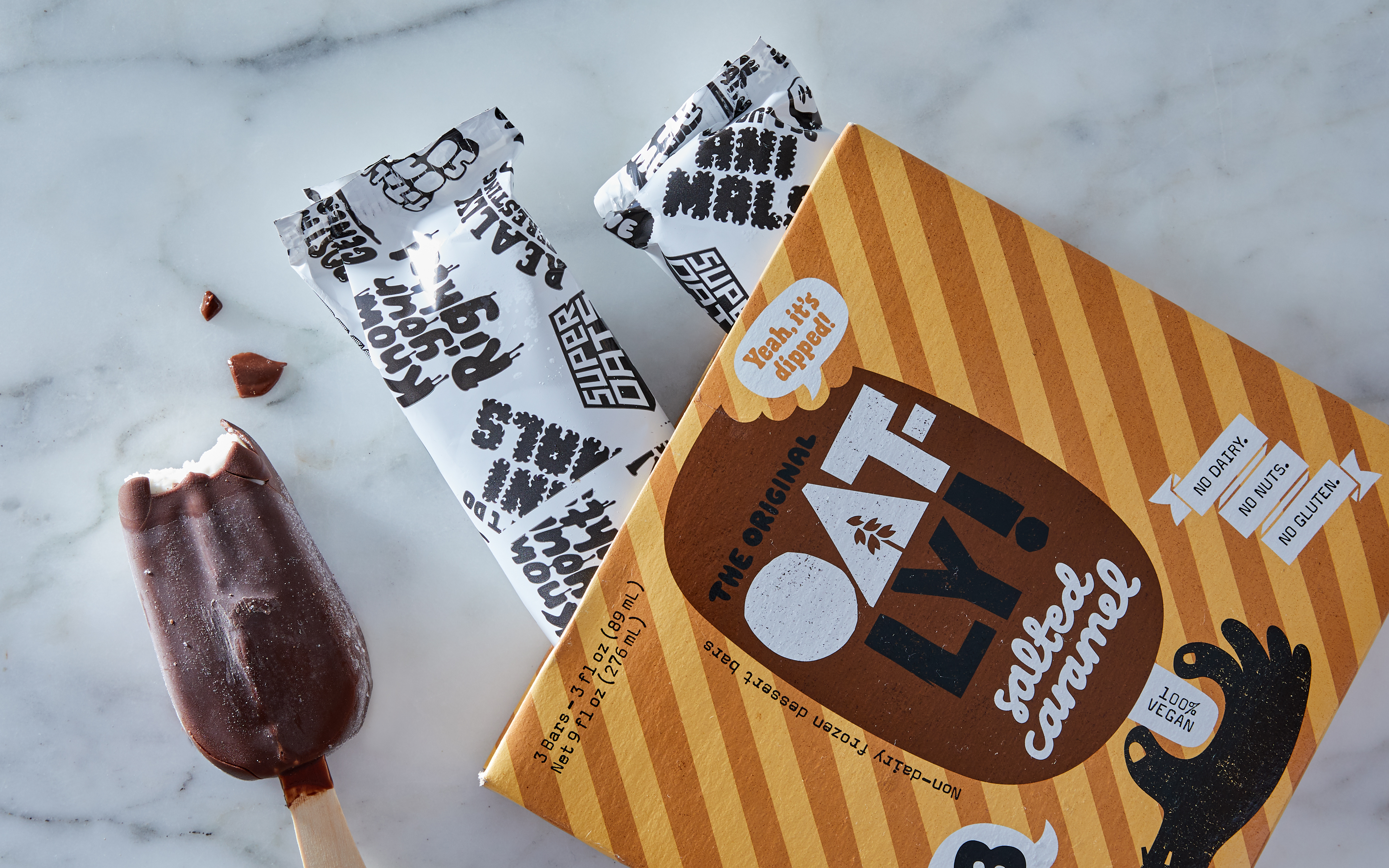 DairyFree Salted Caramel Ice Cream Bar Oatly Good Eggs
