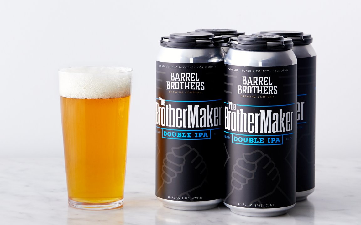 Brother Maker Double IPA 4 count Barrel Brothers Brewing Company
