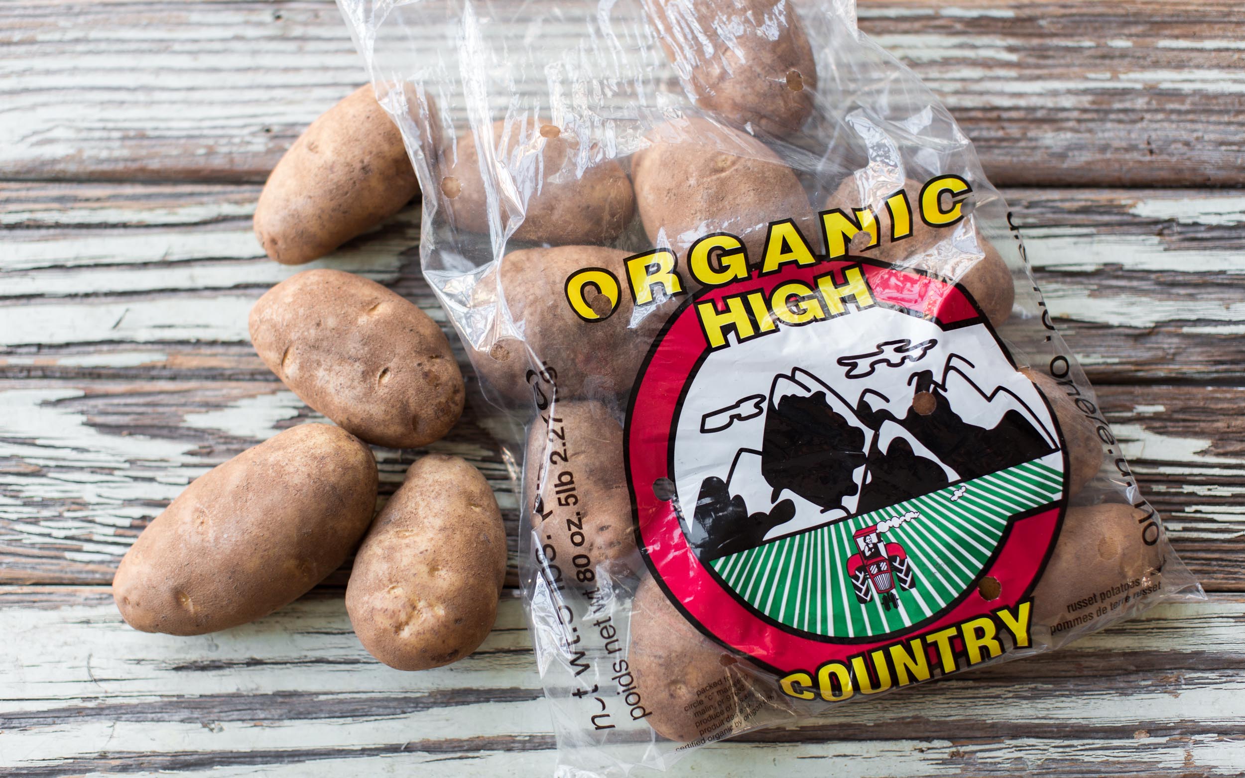 Organic Bulk Russet Potatoes 5 lb High Country Potato via Veritable