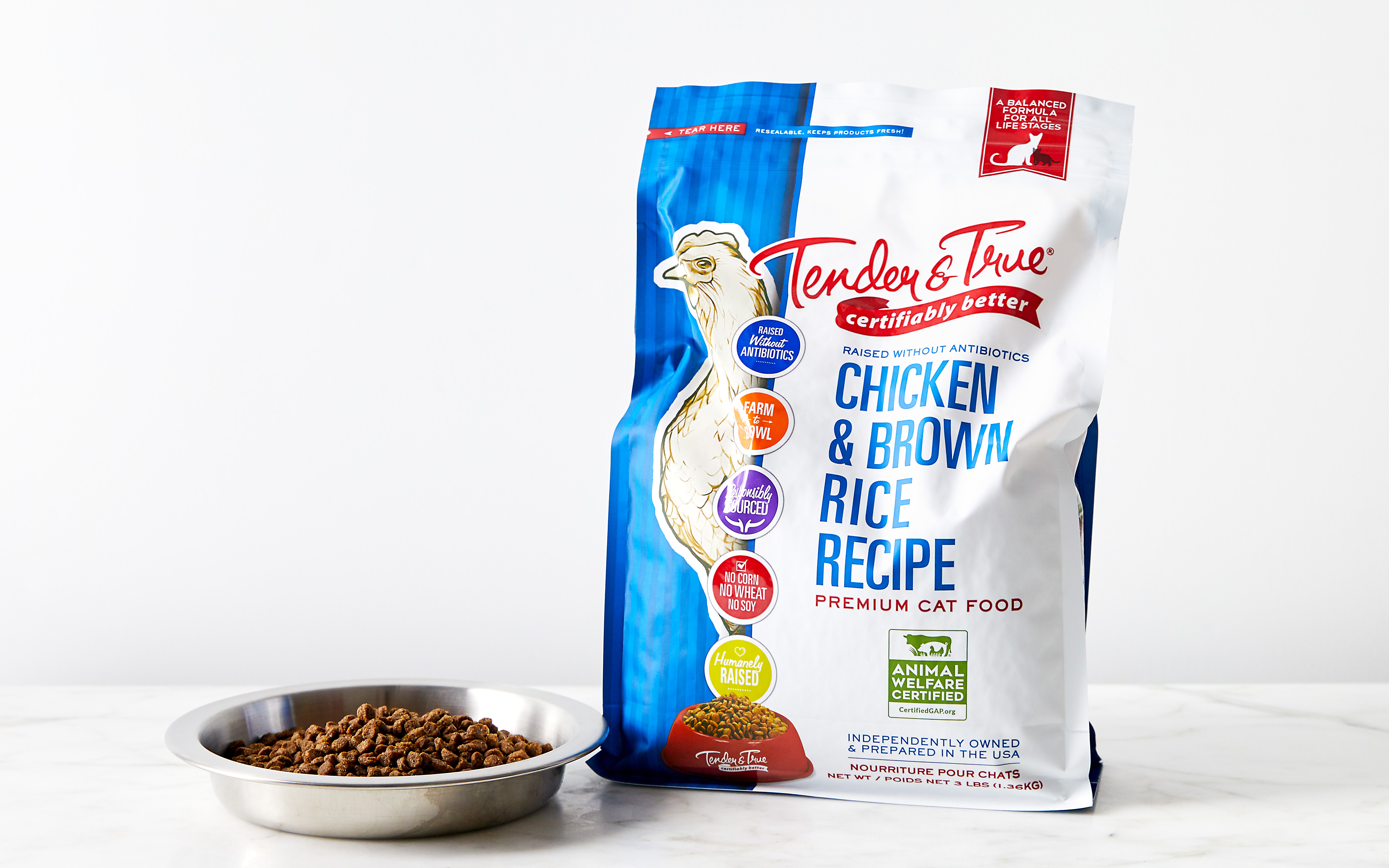 Chicken Brown Rice Recipe Dry Cat Food 3 lb Tender True