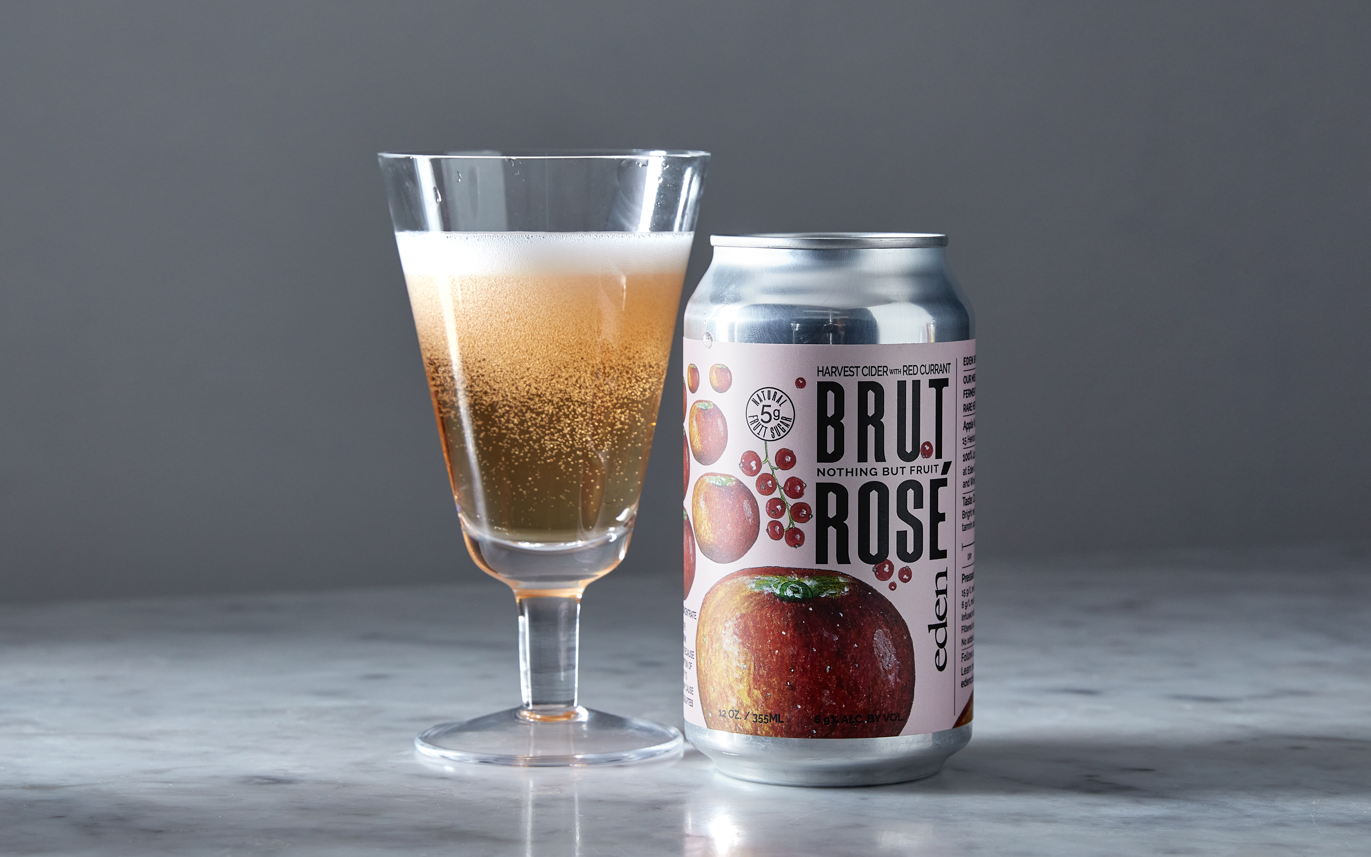 Brut Rosé Harvest Cider 12 oz Eden Specialty Cider Good Eggs
