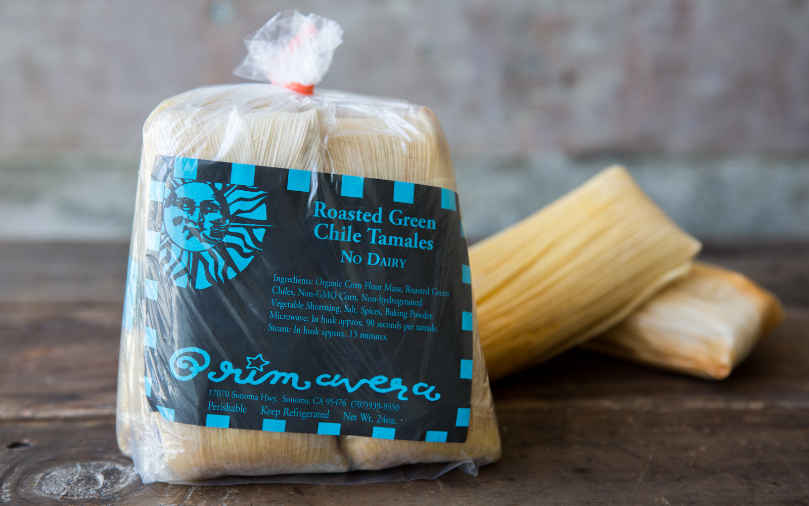 Roasted Green Chile Tamales (Dairy Free) Primavera SF Bay Good Eggs