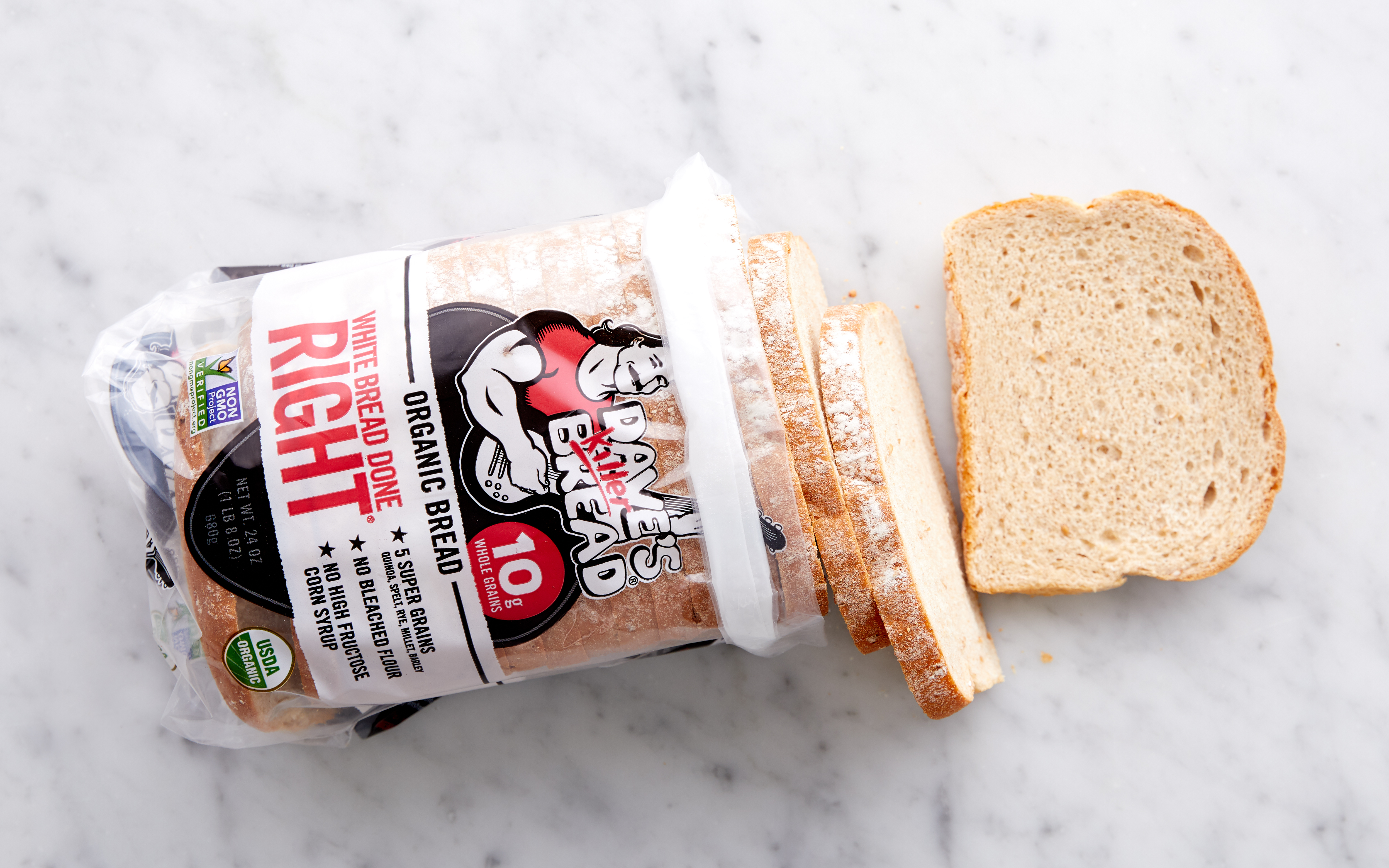 Organic White Done Right Bread 24 oz Dave's Killer Bread Good Eggs