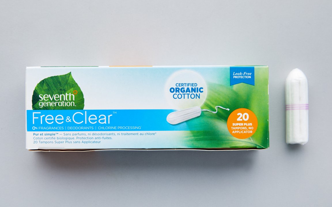 Organic Cotton Super Plus Tampons 20 count Seventh Generation
