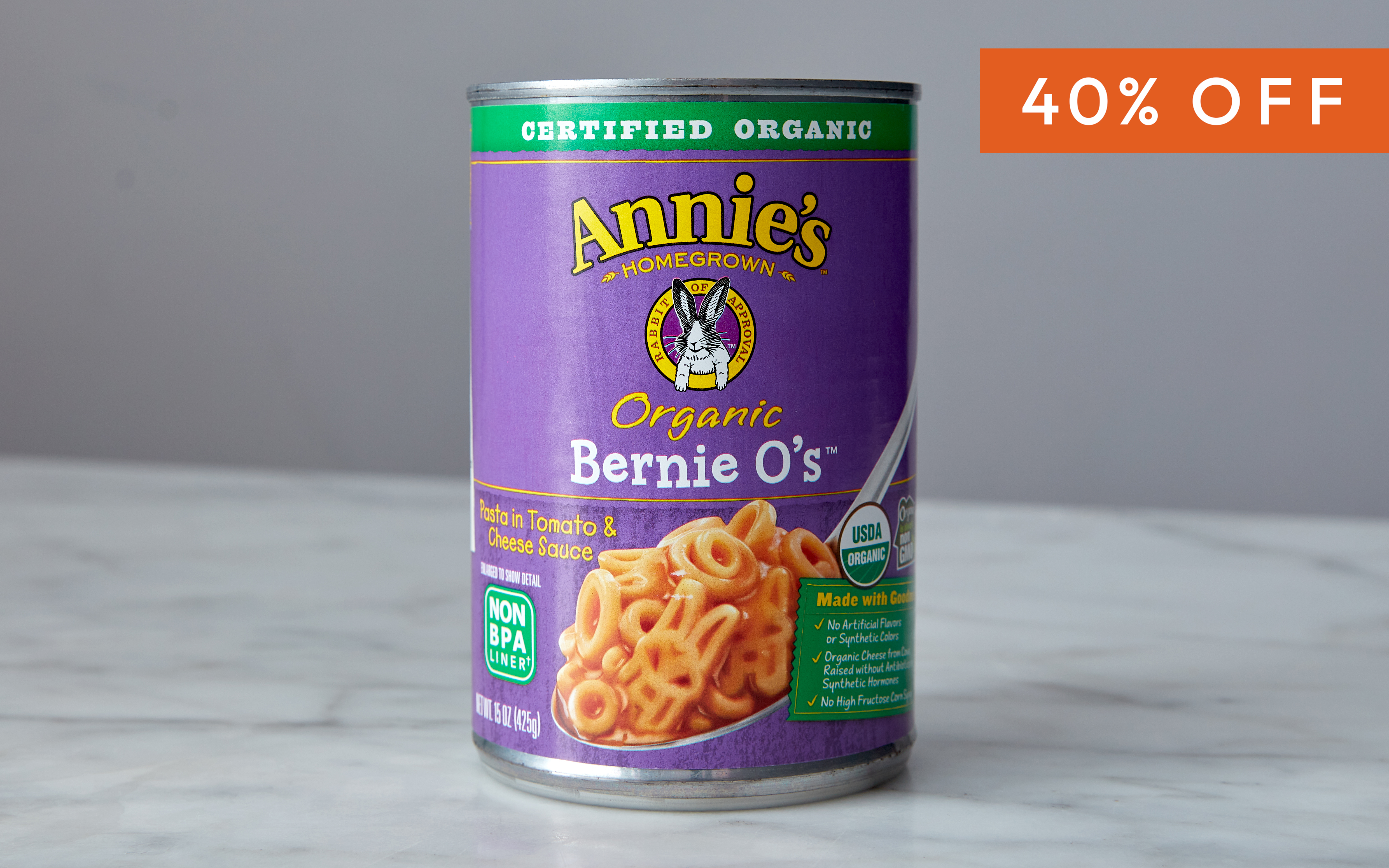 Organic Bernie O's Pasta | 15 oz | Annie's Homegrown | Good Eggs