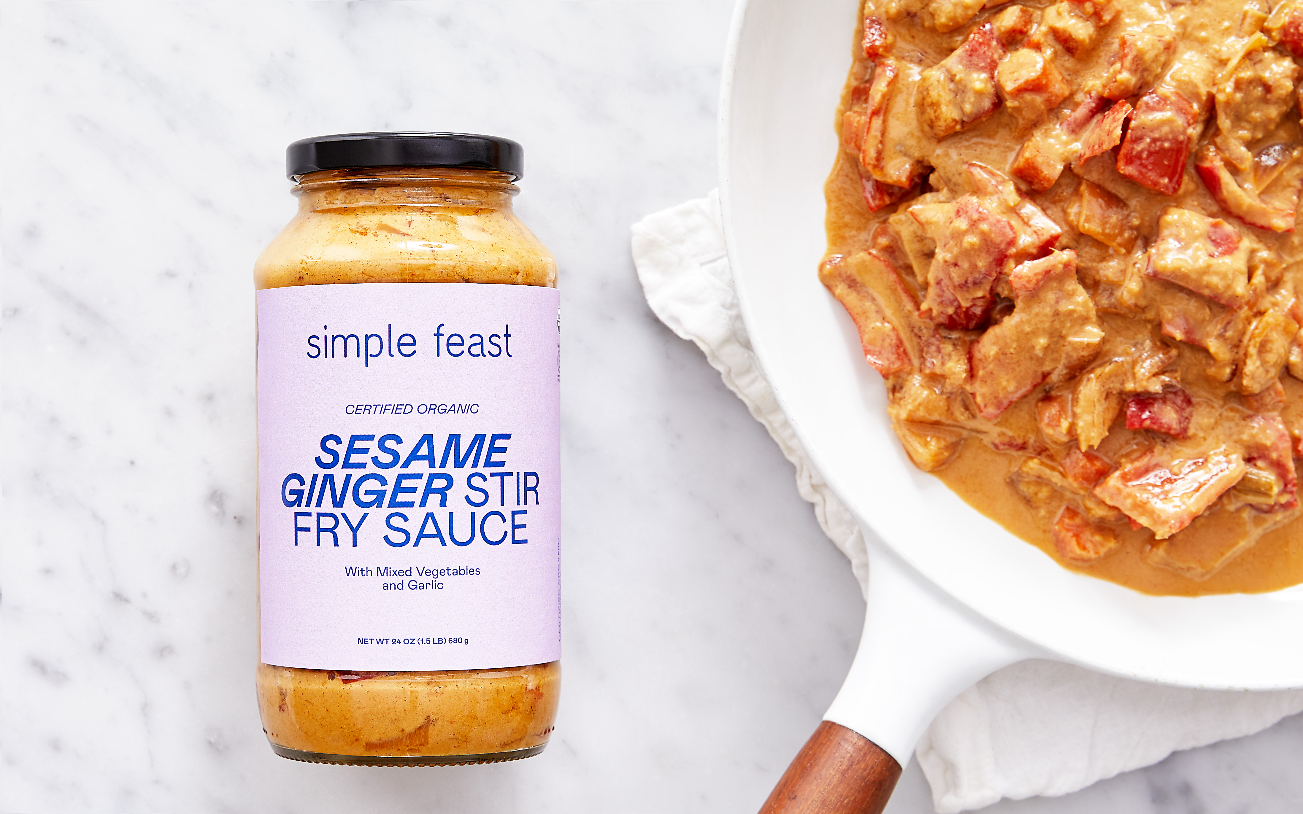 Sesame Ginger StirFry Sauce 24 oz Simple Feast Good Eggs