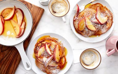 Gingerbread Pancakes with Pears