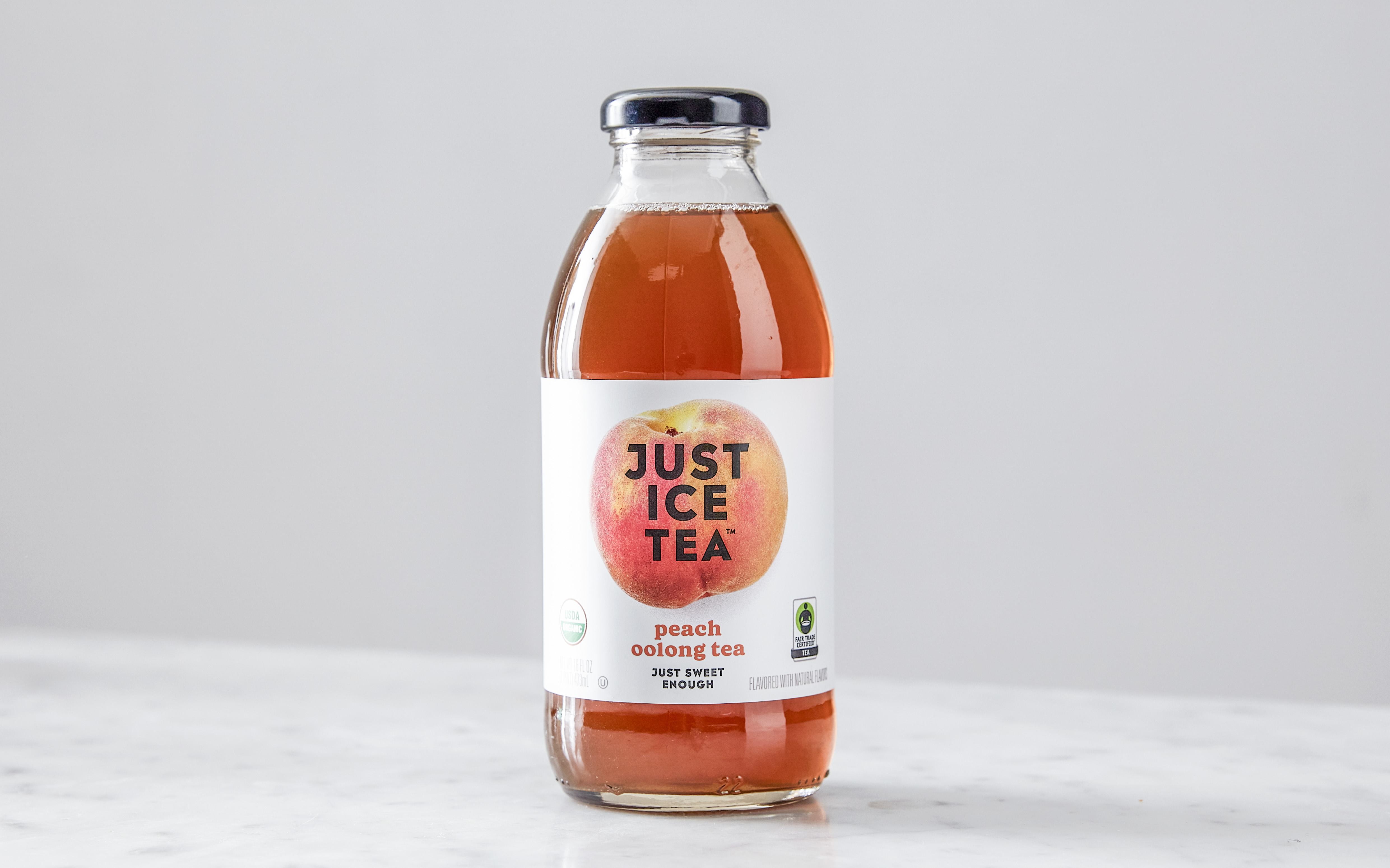 Just Ice Tea Peach Oolong Tea 16 fl oz Eat The Change Good Eggs