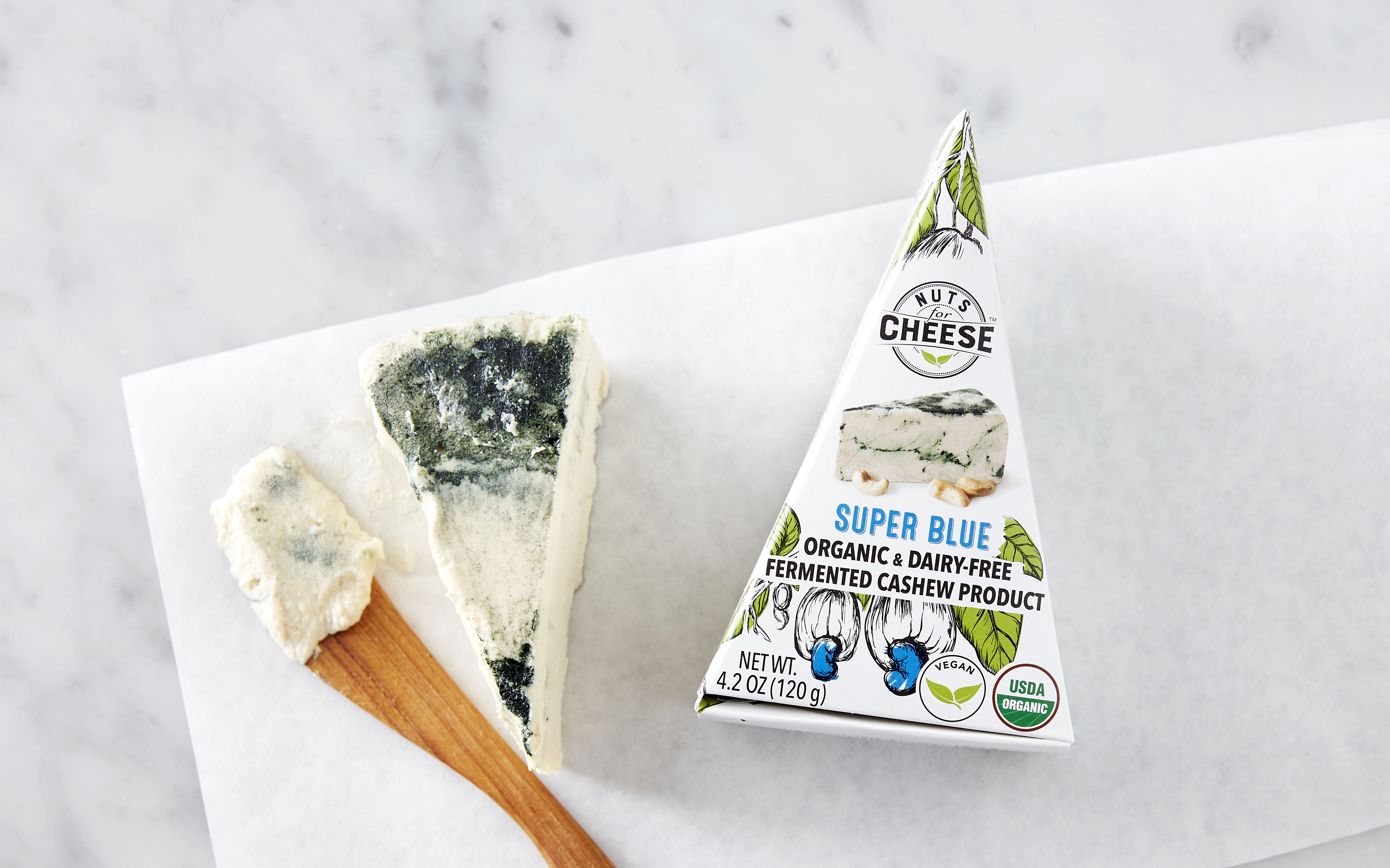 Organic DairyFree Super Blue Fermented Cashew Wedge 4.23 oz Nuts
