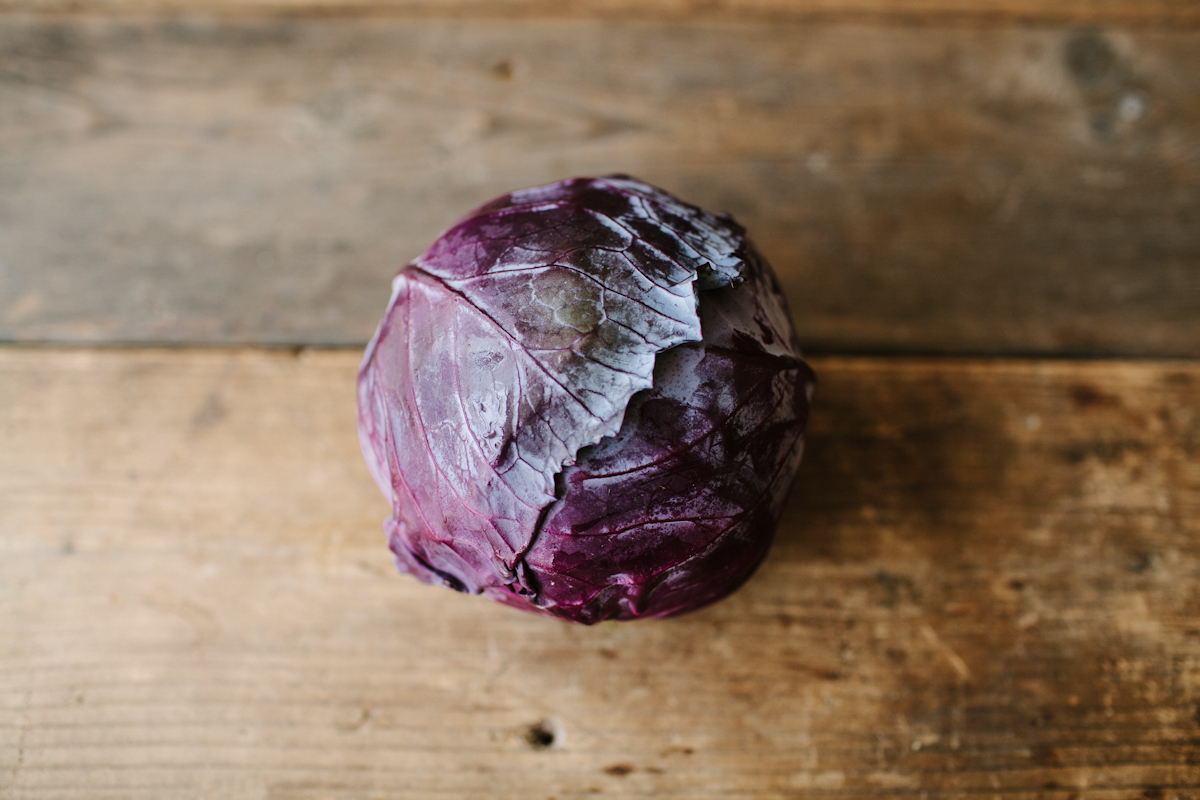 Organic Red Jewel Cabbage 1 head Say Hay Farms Good Eggs