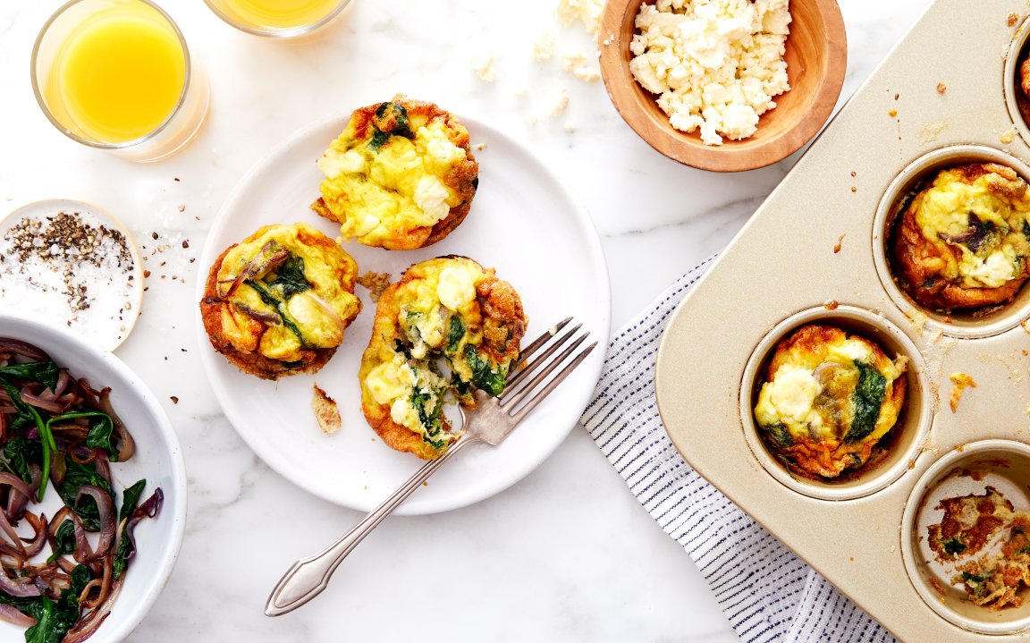 Frittata Muffins with Spinach Feta Kit servings Good Eggs