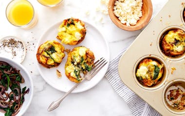 Frittata Muffins with Spinach & Feta