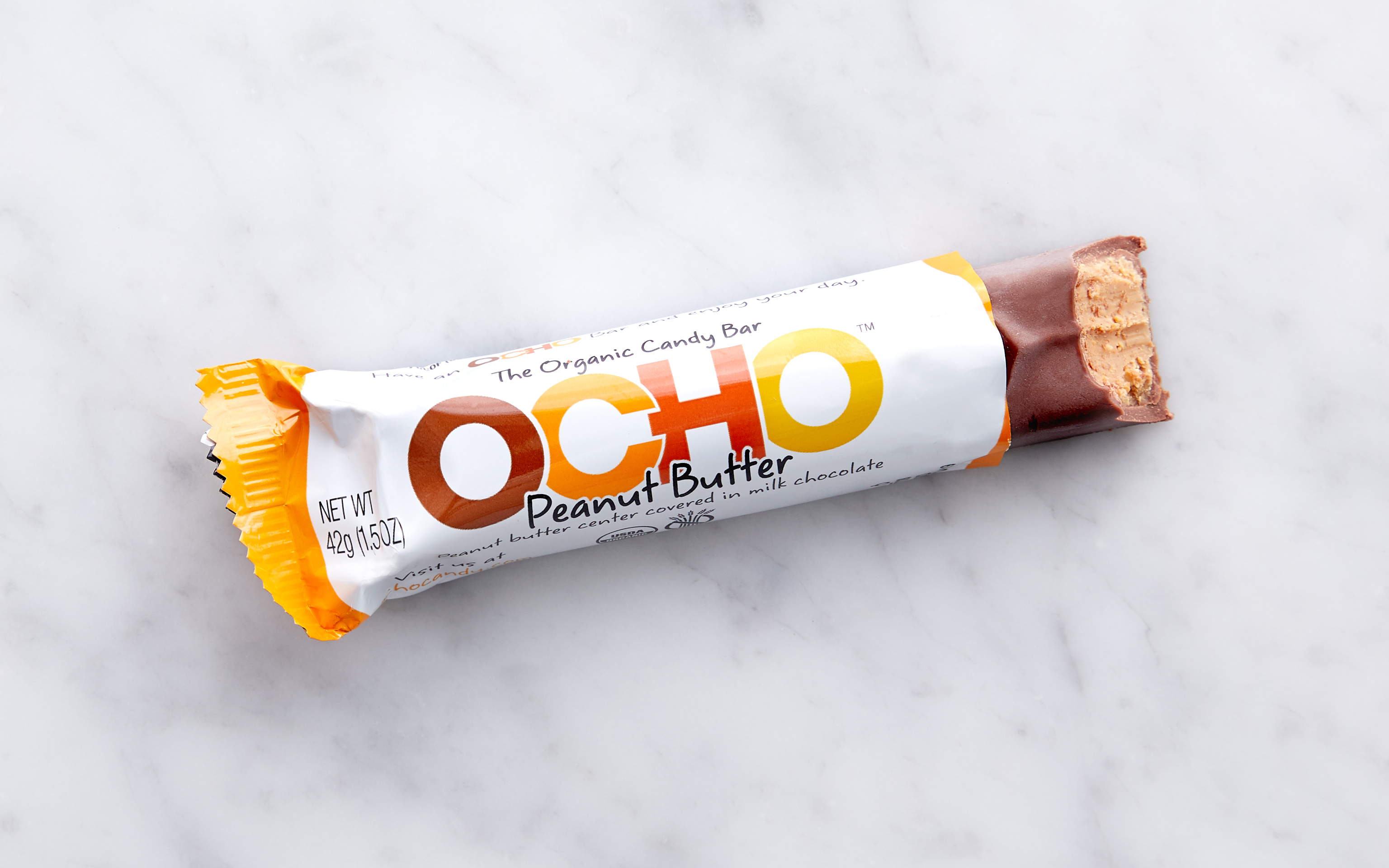 Organic Chocolate Peanut Butter Bar Ocho Candy Sf Bay Good Eggs
