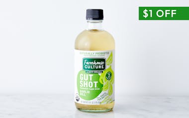 Organic Garlic Dill Pickle Probiotic Gut Shot