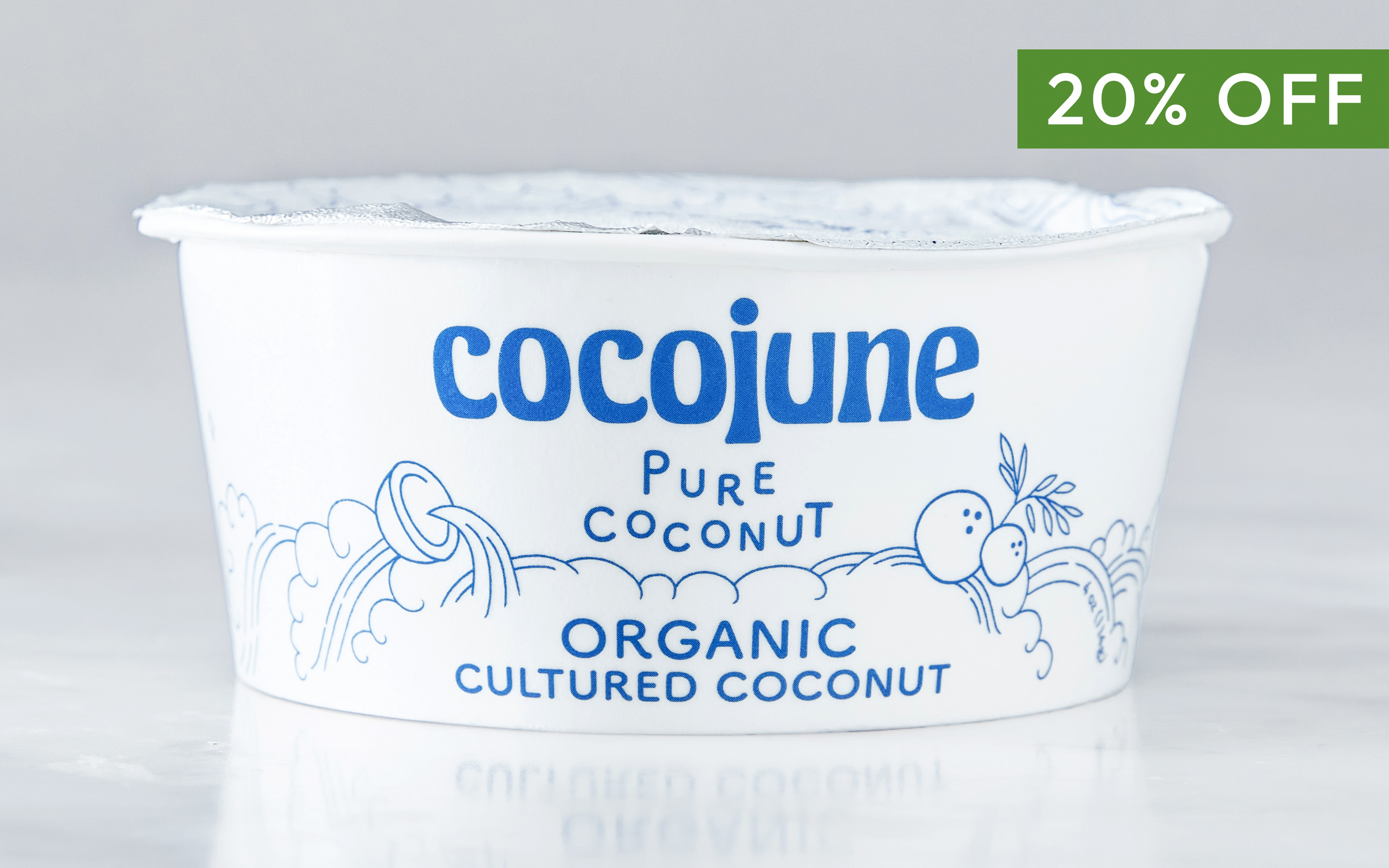Organic DairyFree Pure Coconut Yogurt 4 oz Cocojune Good Eggs