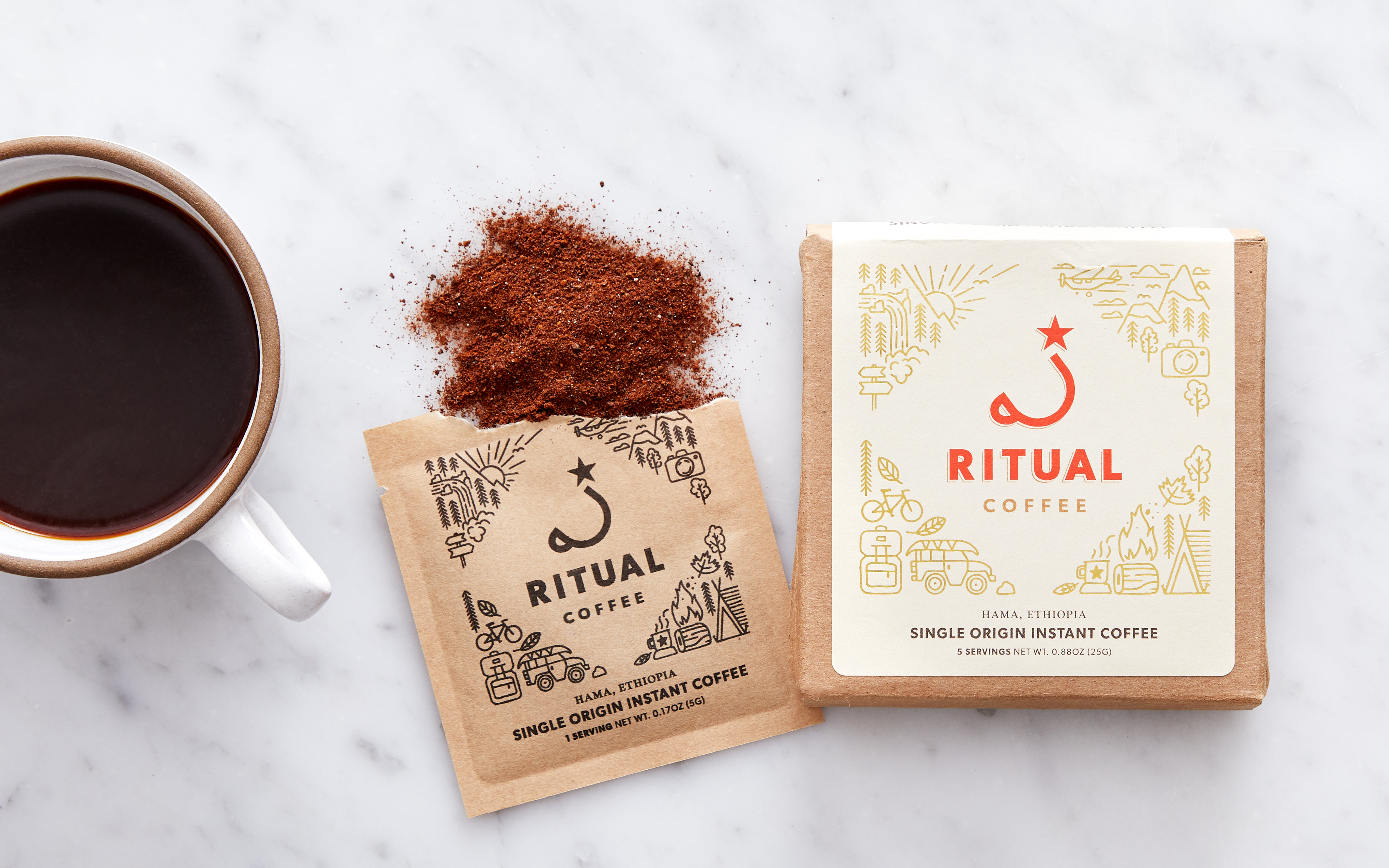 Instant Coffee Packets 5 count Ritual Coffee Roasters Good Eggs