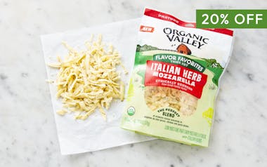 Organic Thick Cut Shredded Italian Herb Mozzarella