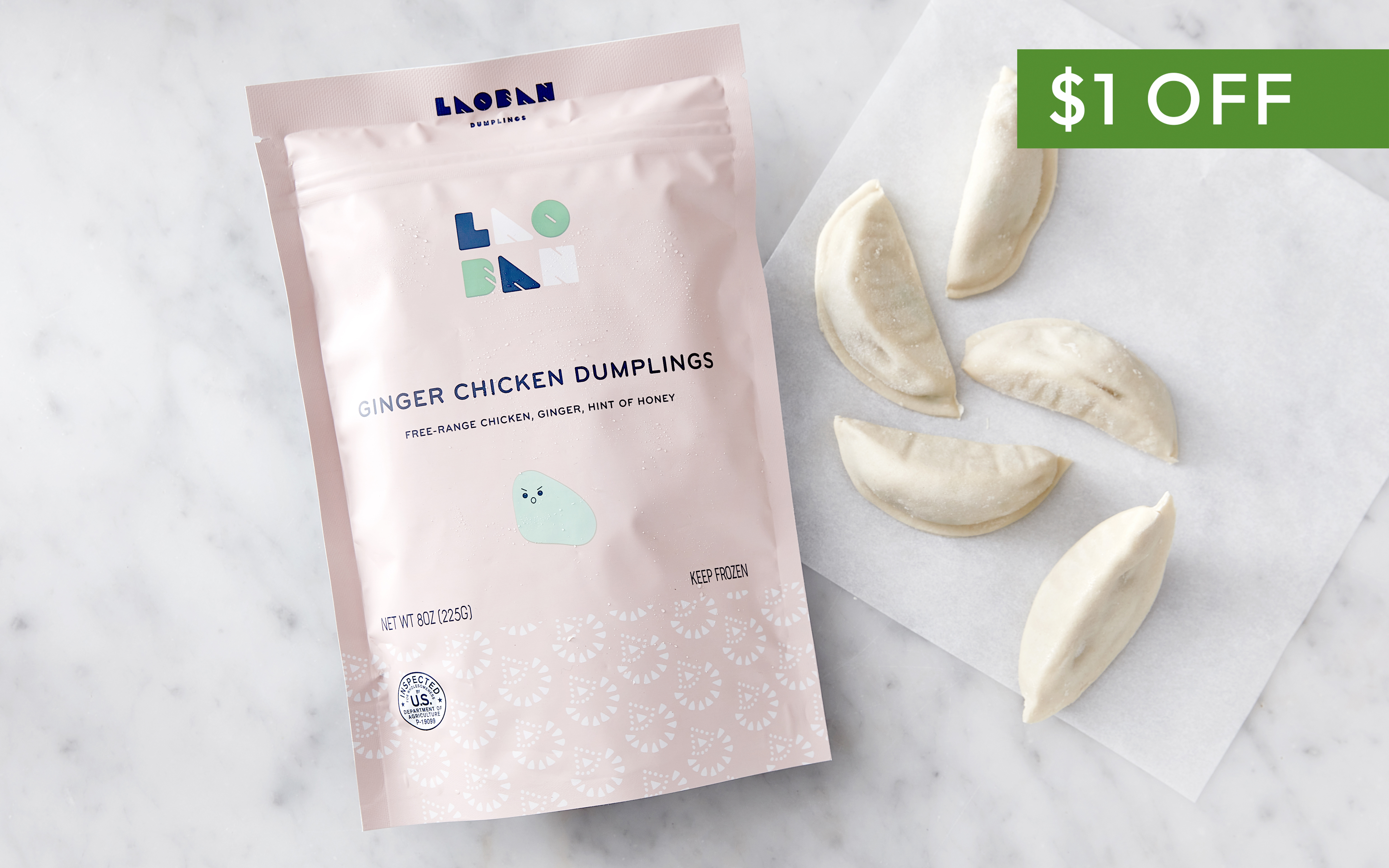 Ginger Chicken Dumplings 8 oz Laoban Dumplings Good Eggs