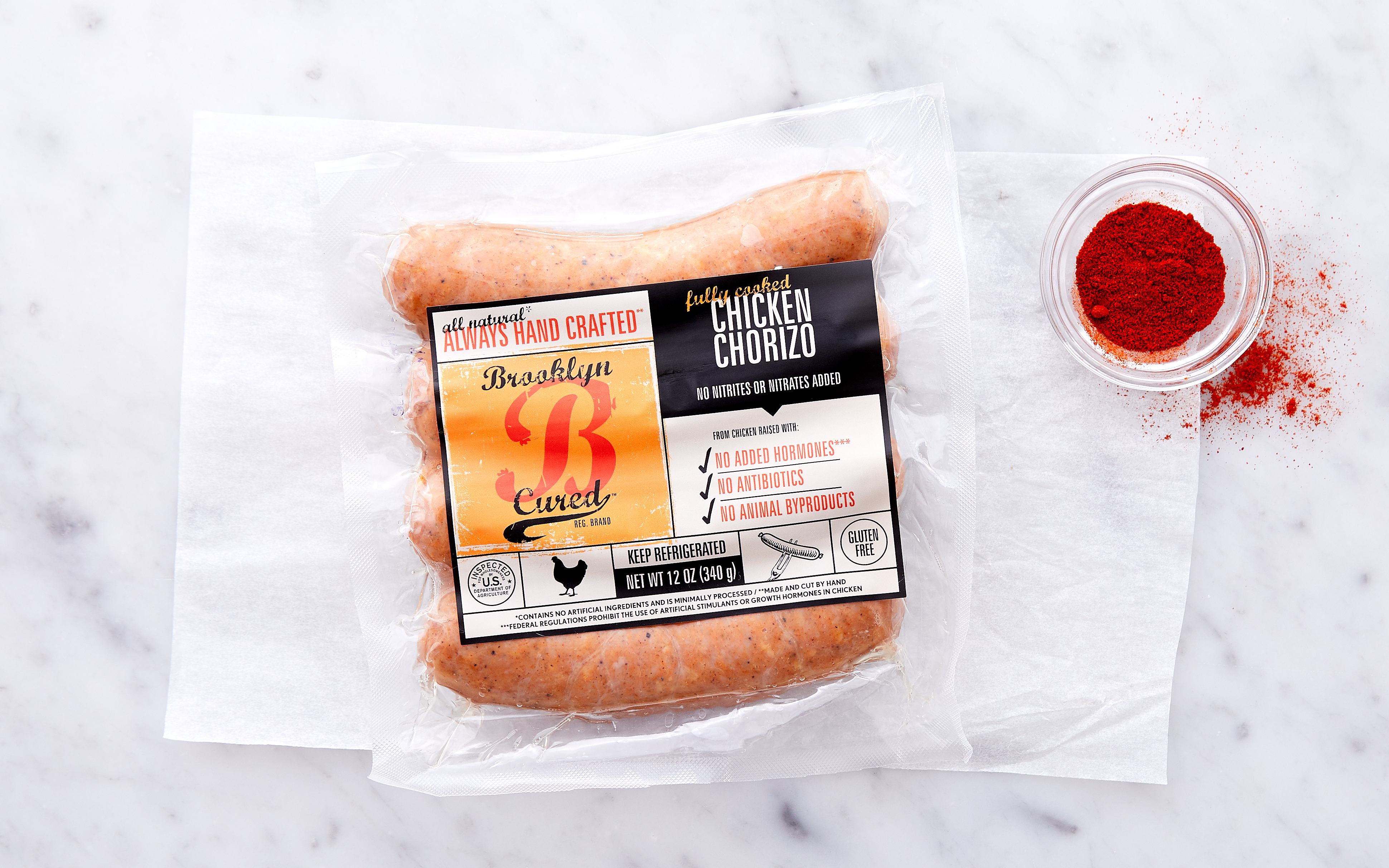 Chicken Chorizo Sausage 12 oz Brooklyn Cured Good Eggs