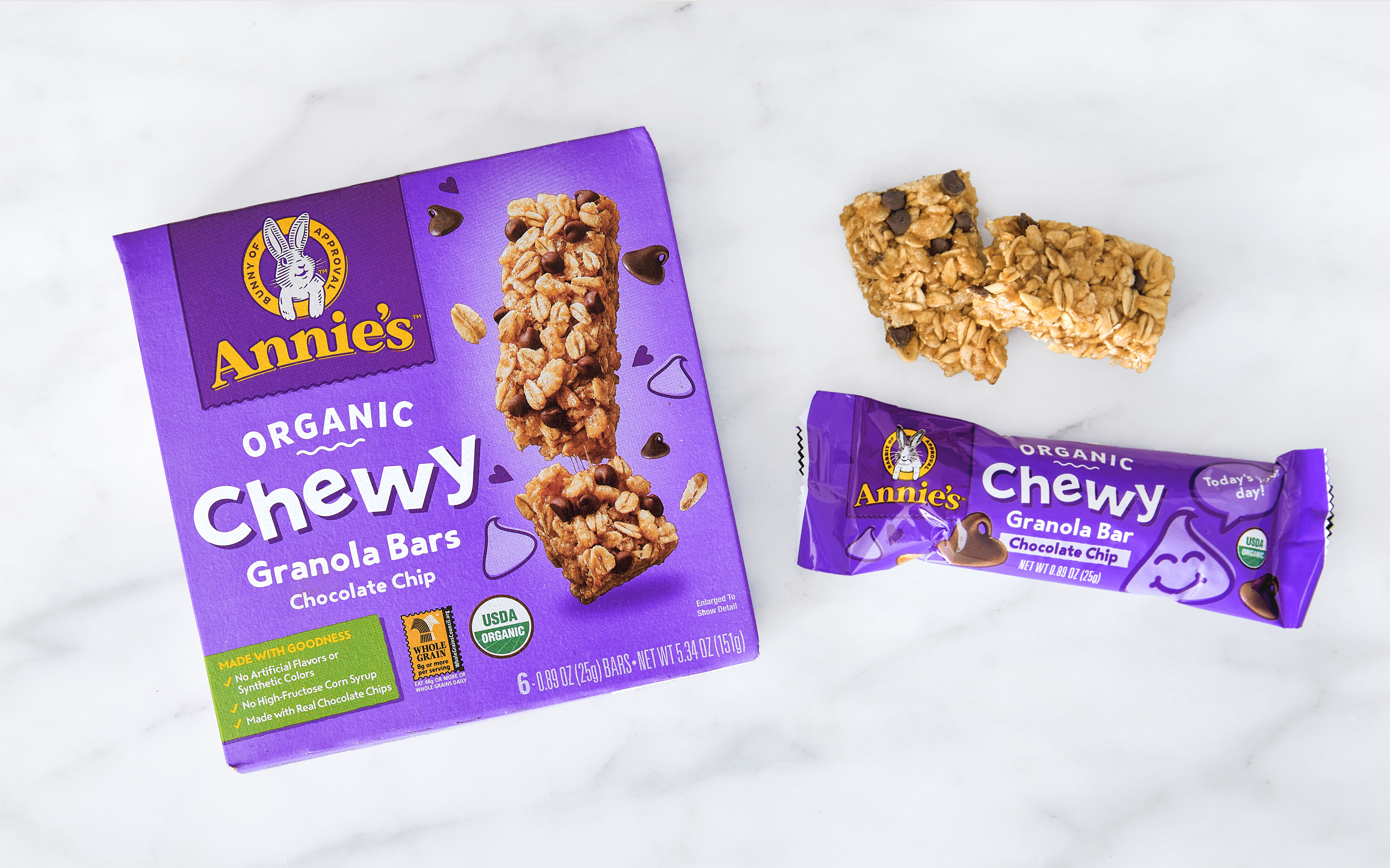 organic chocolate chip granola bars