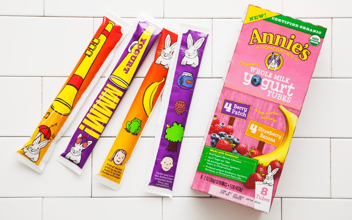 Organic Berry & Strawberry Banana Whole Milk Yogurt Tubes 8 count