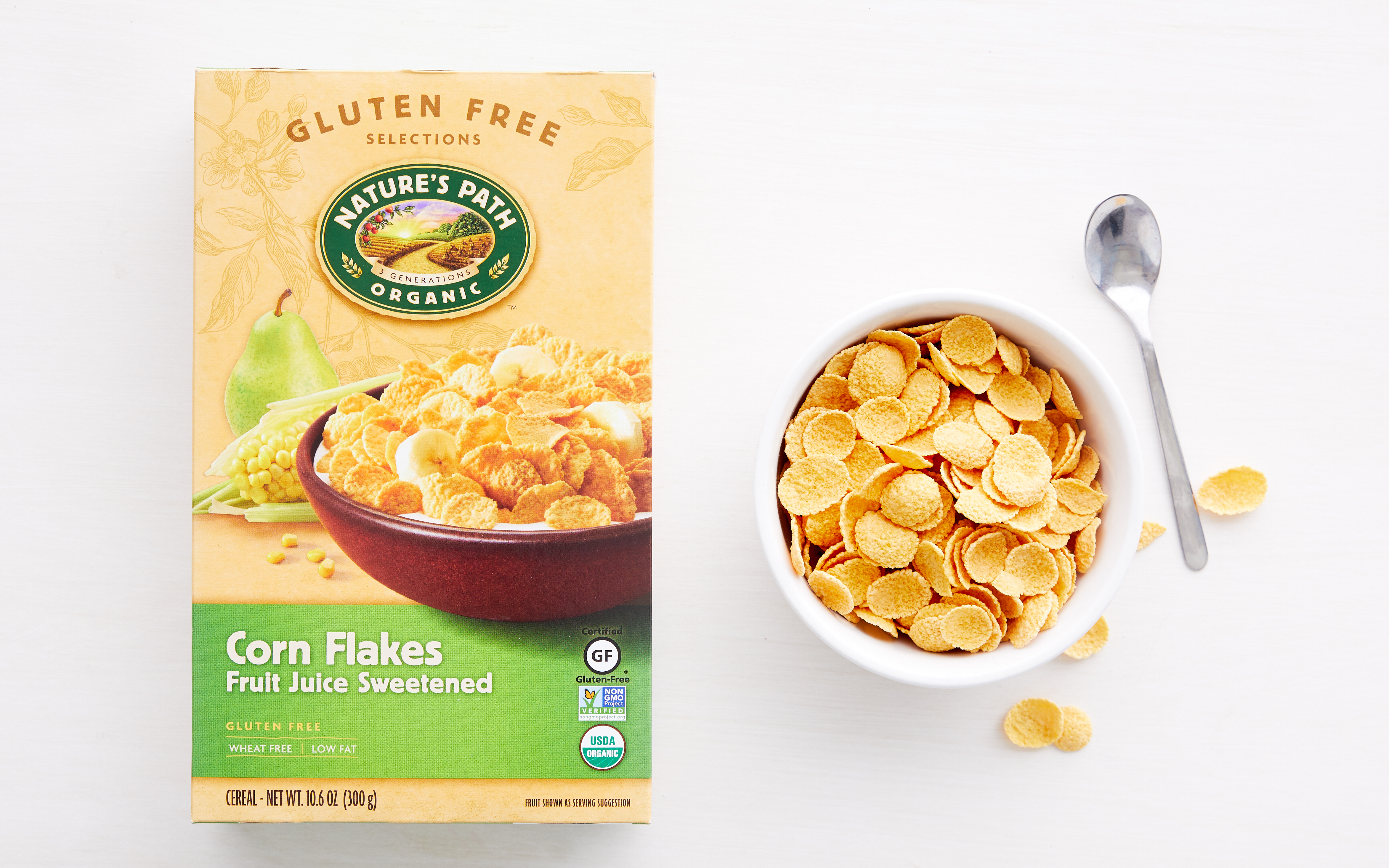 Organic GlutenFree Fruit Juice Sweetened Corn Flakes Nature's Path